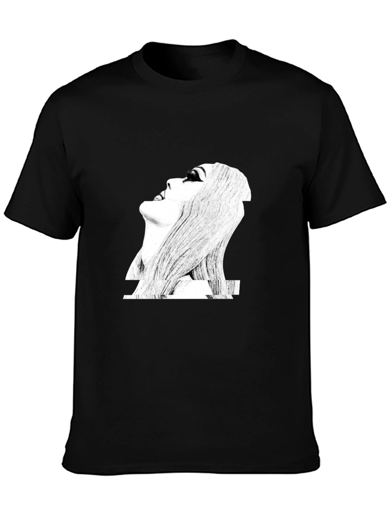 Graphic Print Black T-Shirt