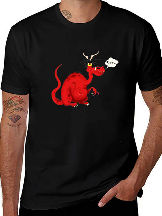 Rrrr... Dragon T-Shirt - Black Cotton Tee