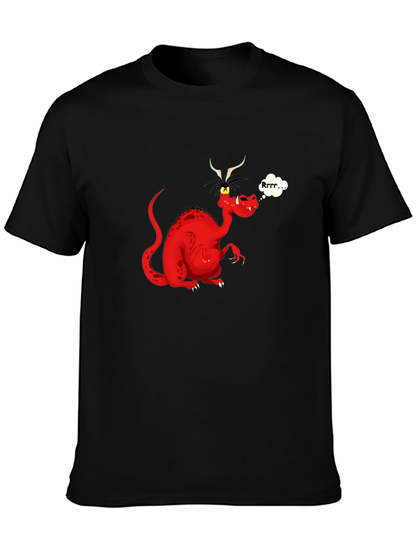 Rrrr... Dragon T-Shirt - Black Cotton Tee