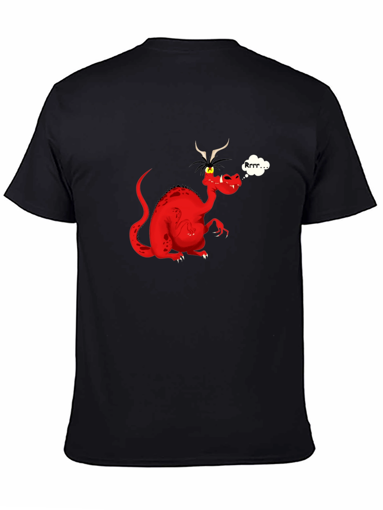 Rrrr... Dragon T-Shirt - Black Cotton Tee