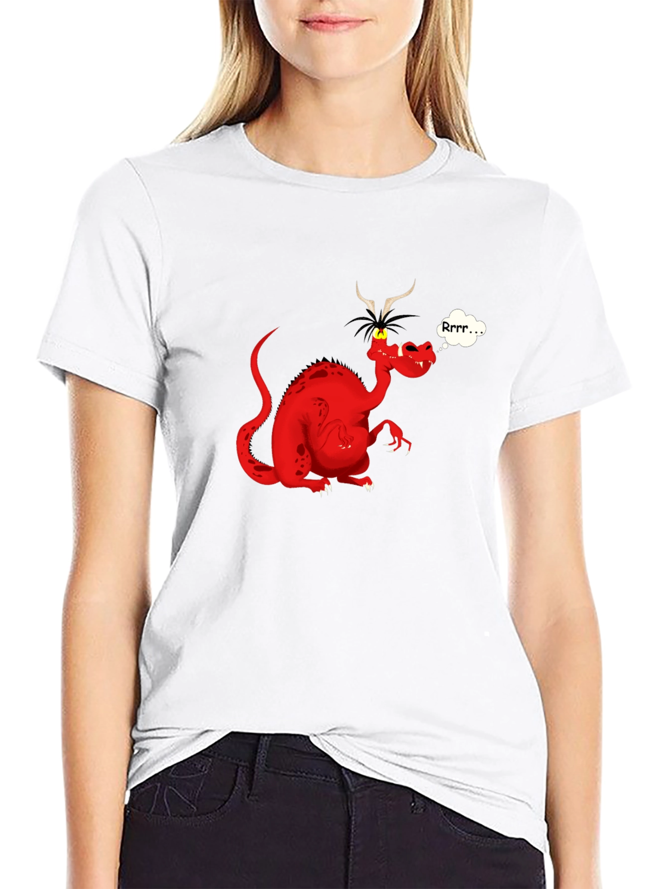 Rrrr... Dragon T-Shirt - Black Cotton Tee