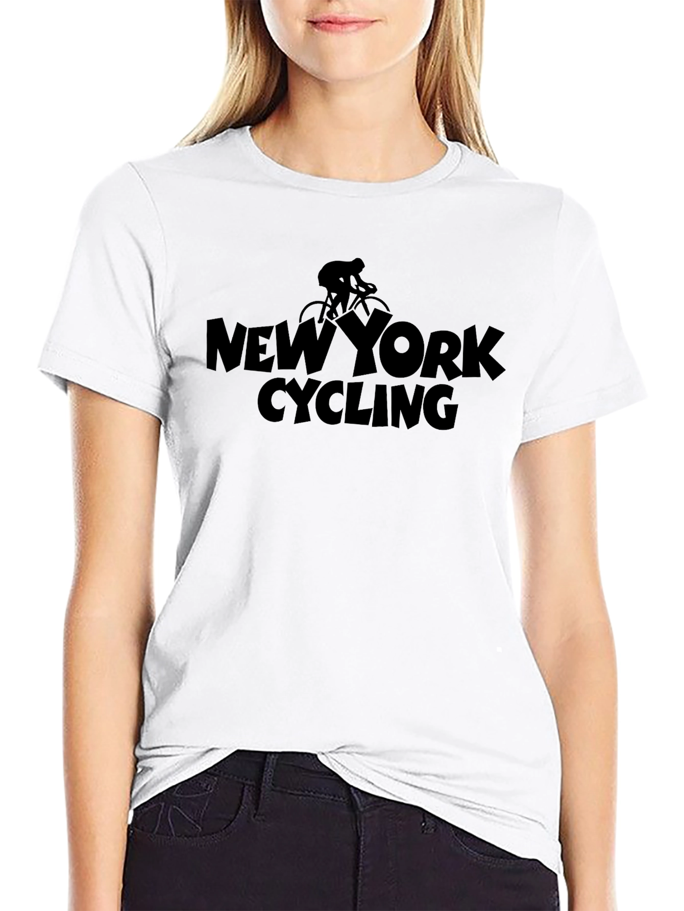 New York Cycling Black Graphic Tee