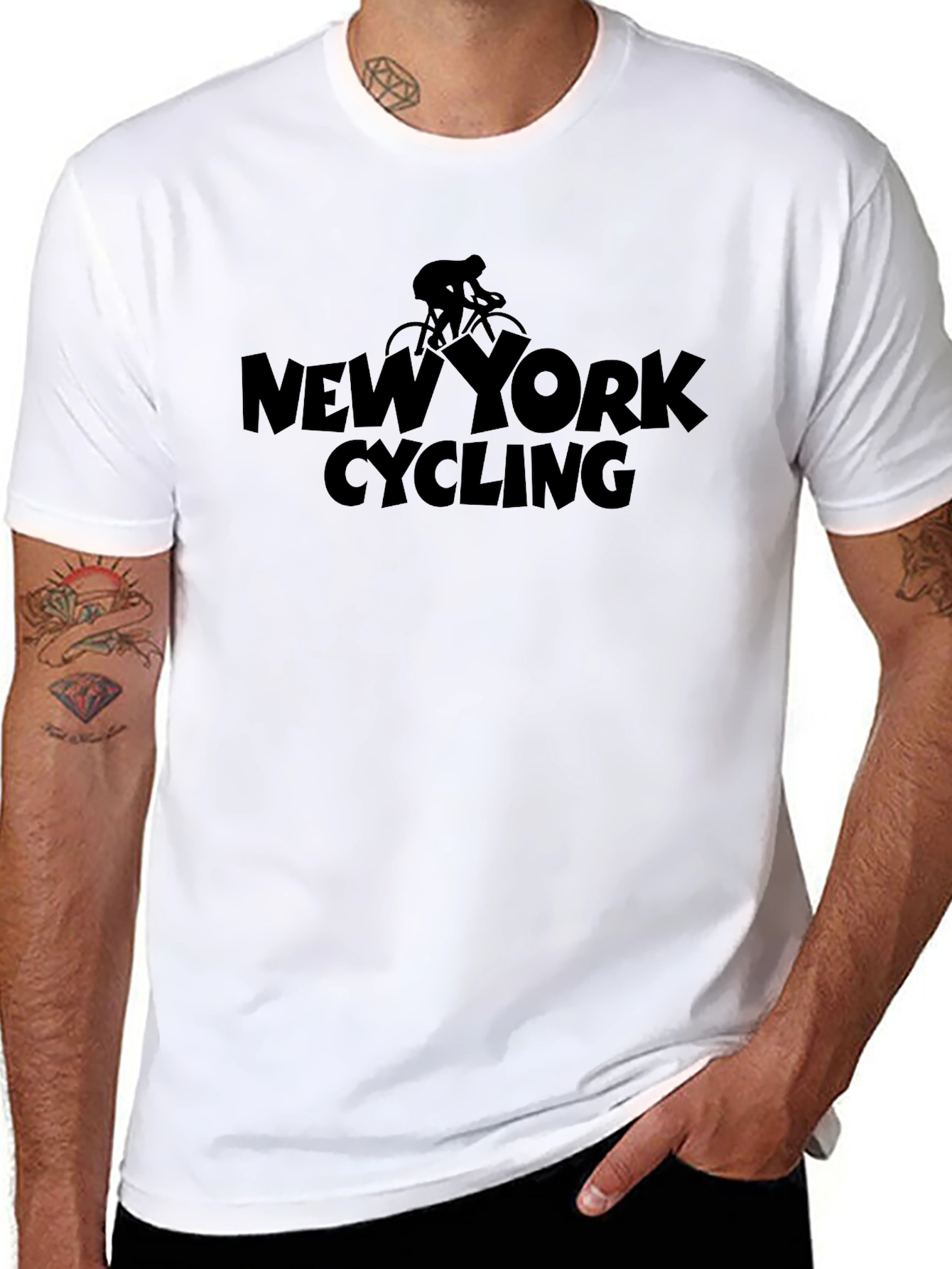 New York Cycling Black Graphic Tee