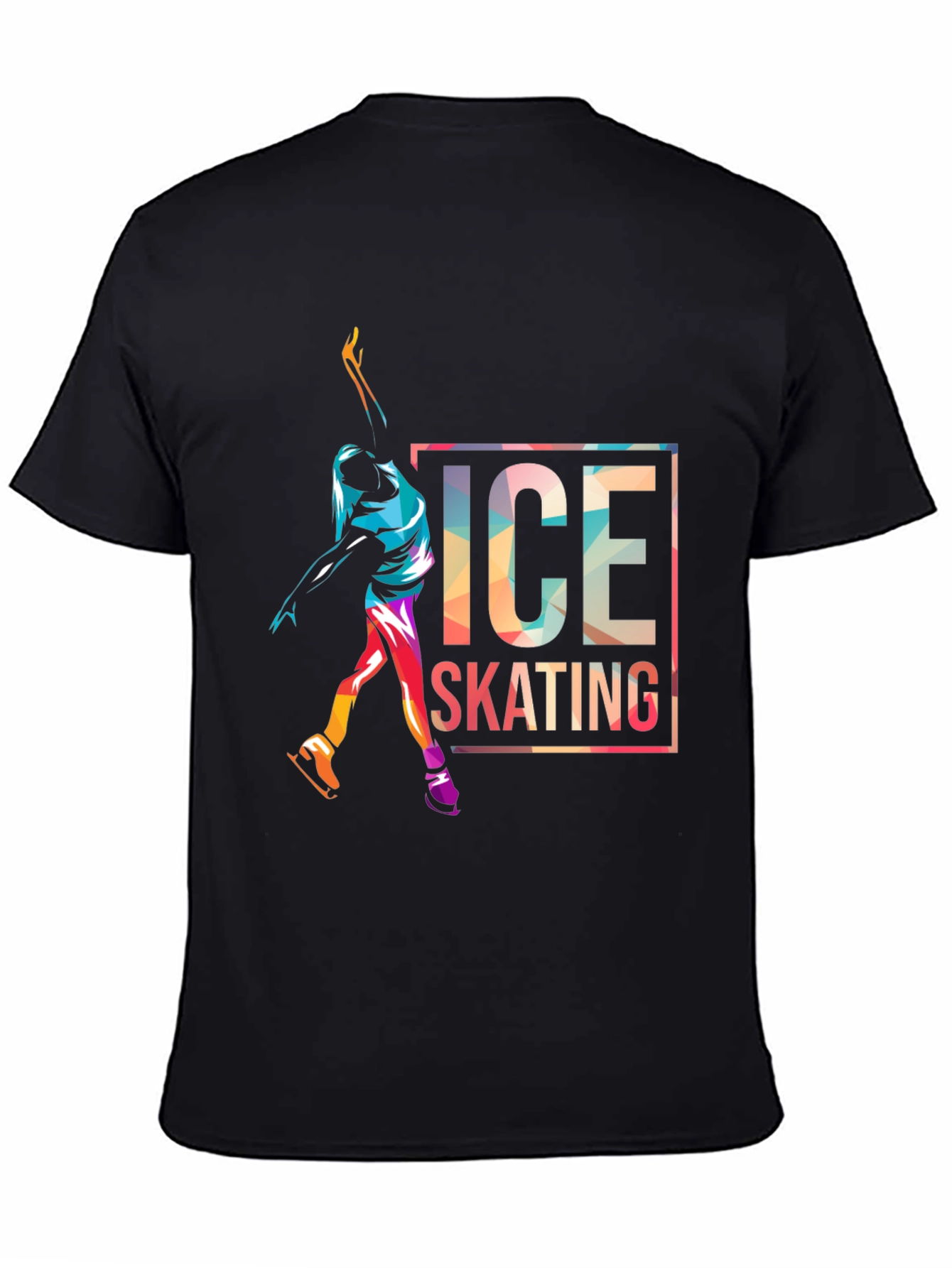 Ice Skating Graphic Tee - Sporty Mens T-Shirt