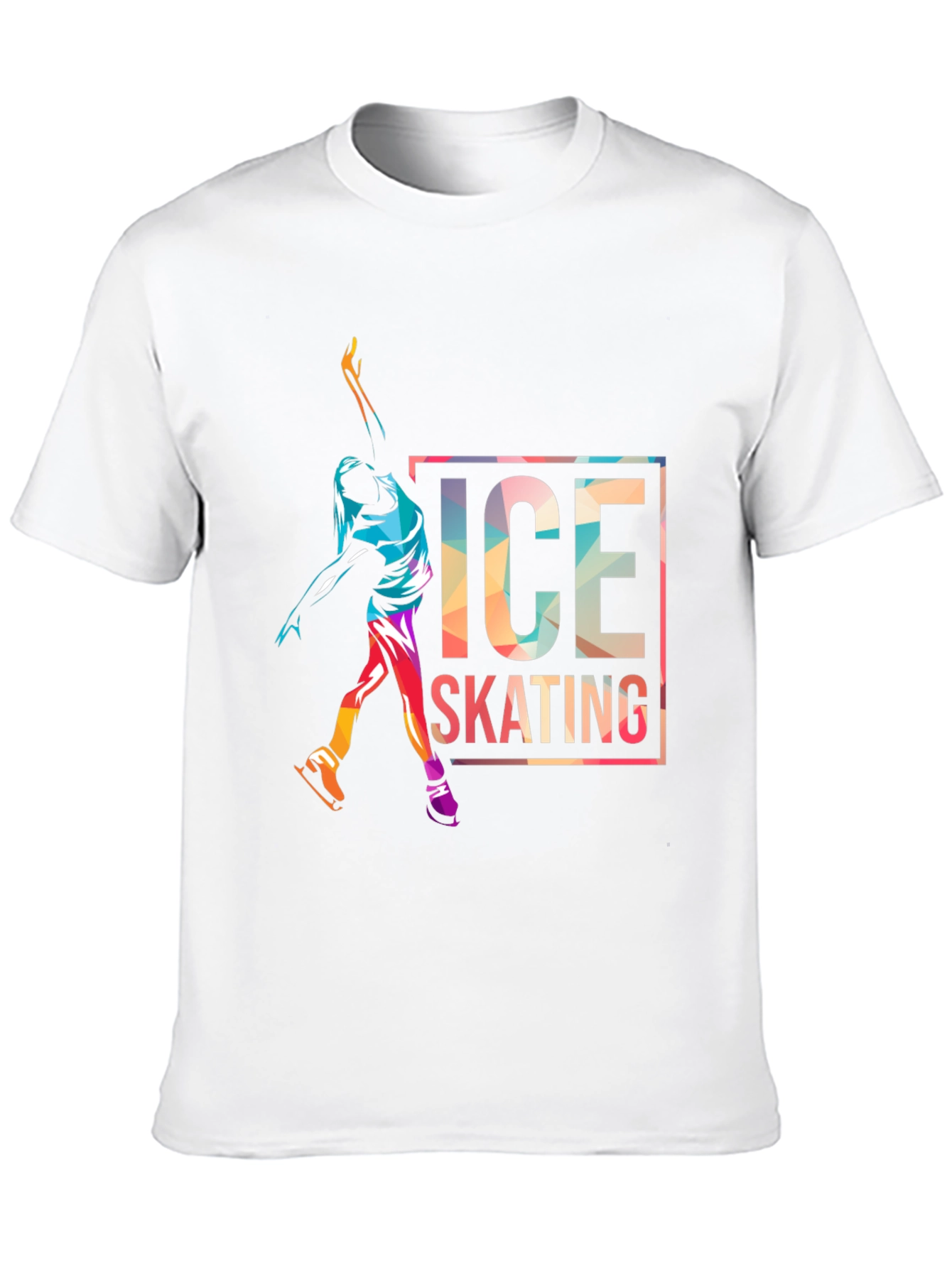 Ice Skating Graphic Tee - Sporty Mens T-Shirt
