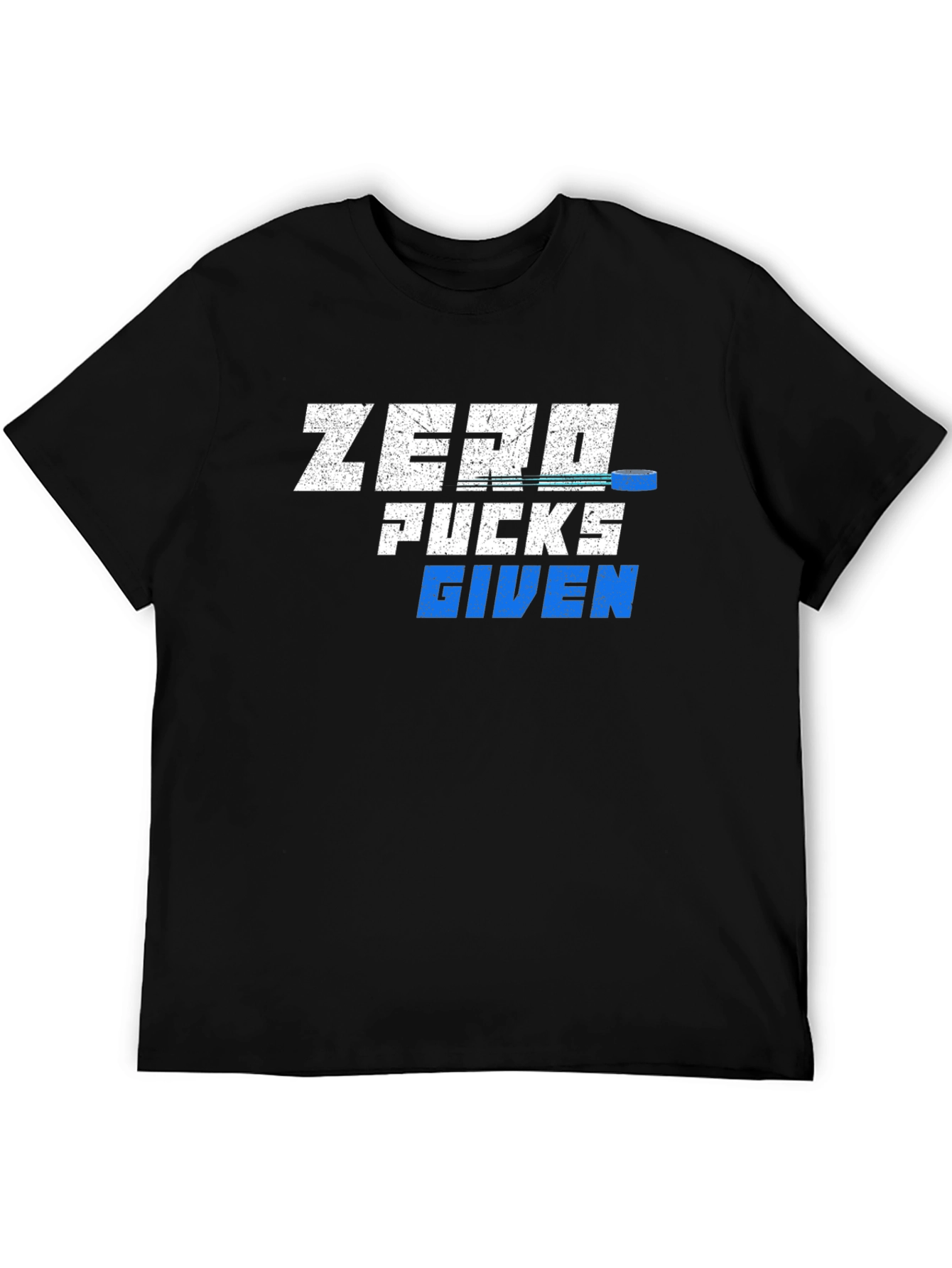 Zero Pucks Given T-Shirt - Hockey Fan Tee