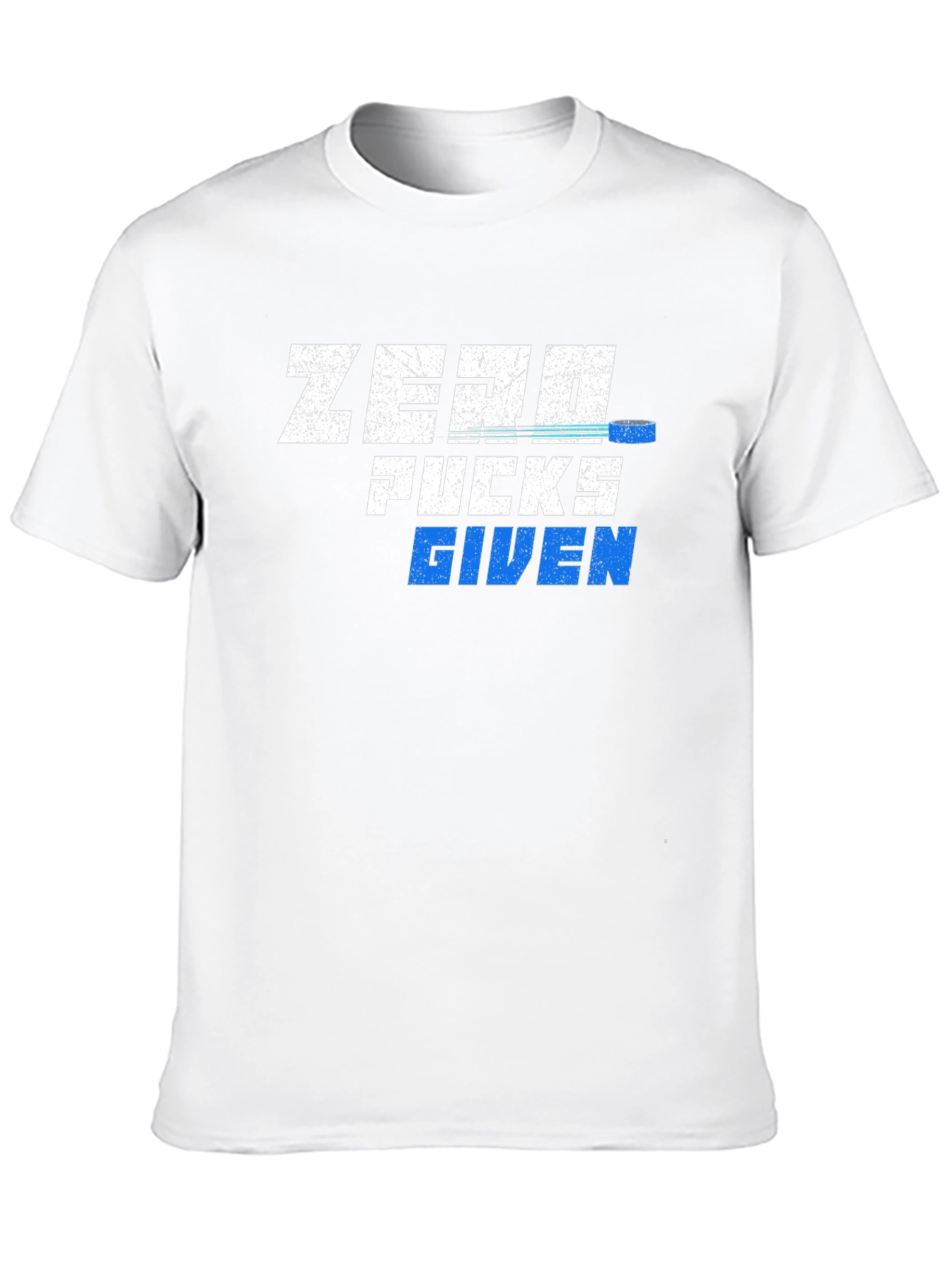 Zero Pucks Given T-Shirt - Hockey Fan Tee