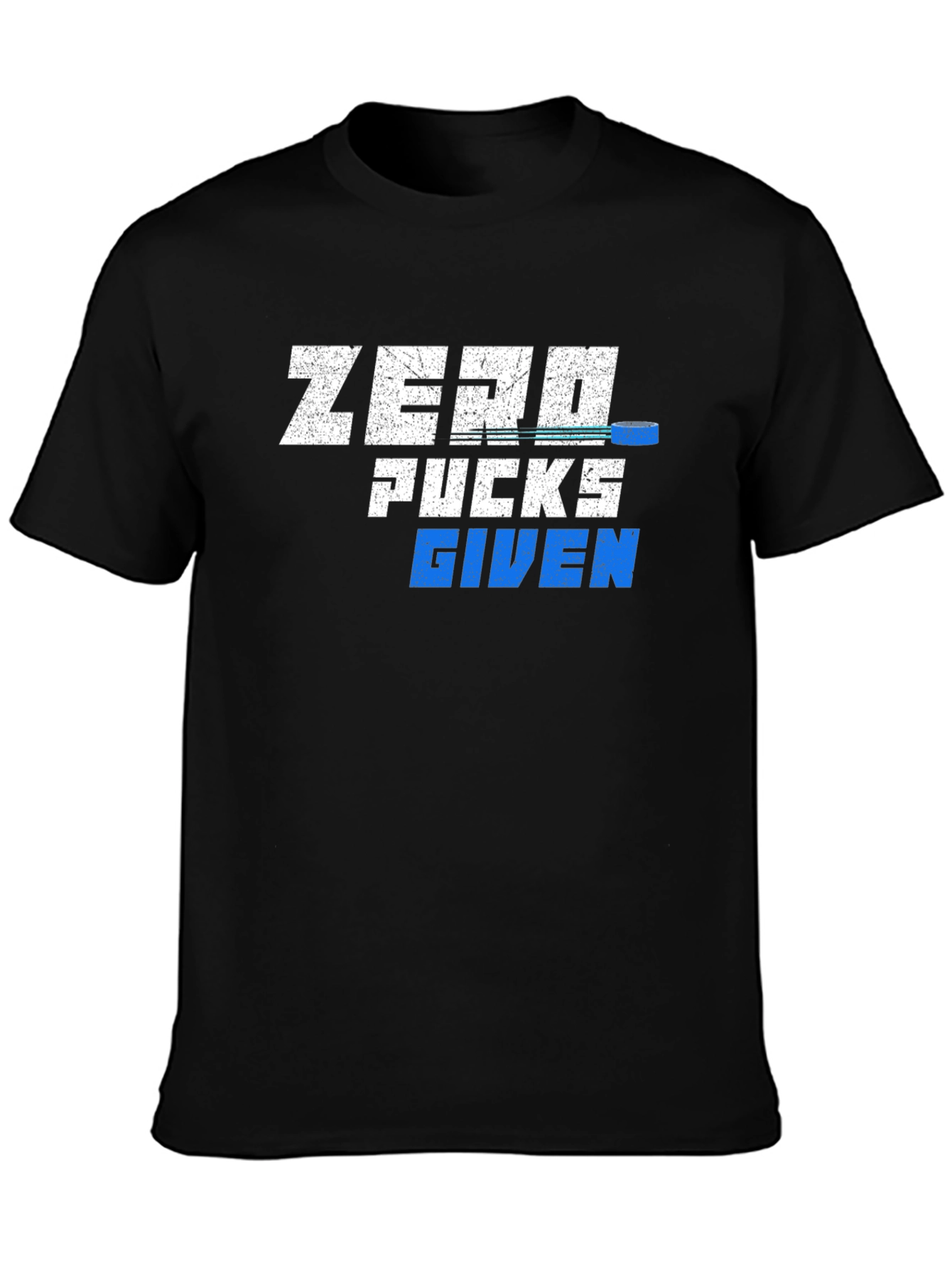Zero Pucks Given T-Shirt - Hockey Fan Tee