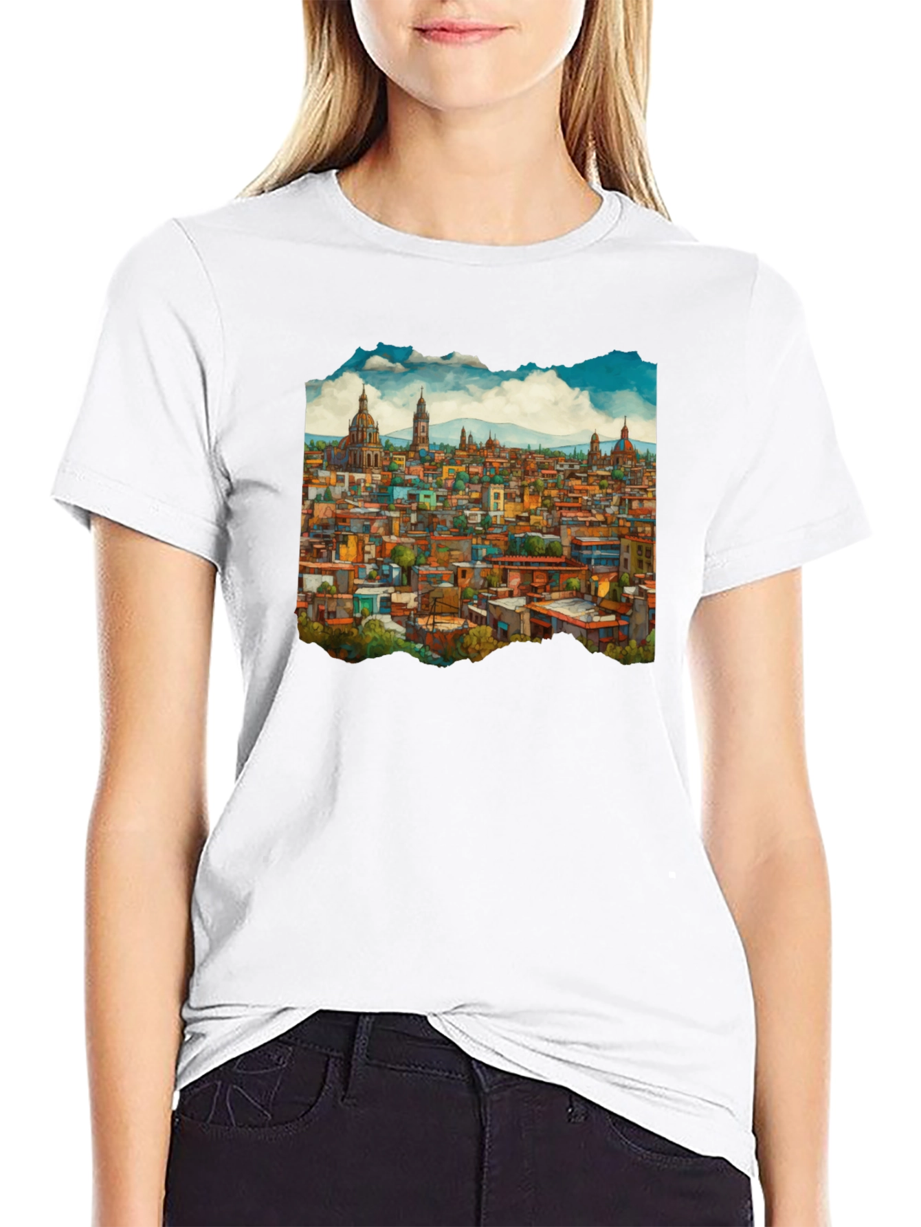 Cityscape Graphic Tee - Urban Style
