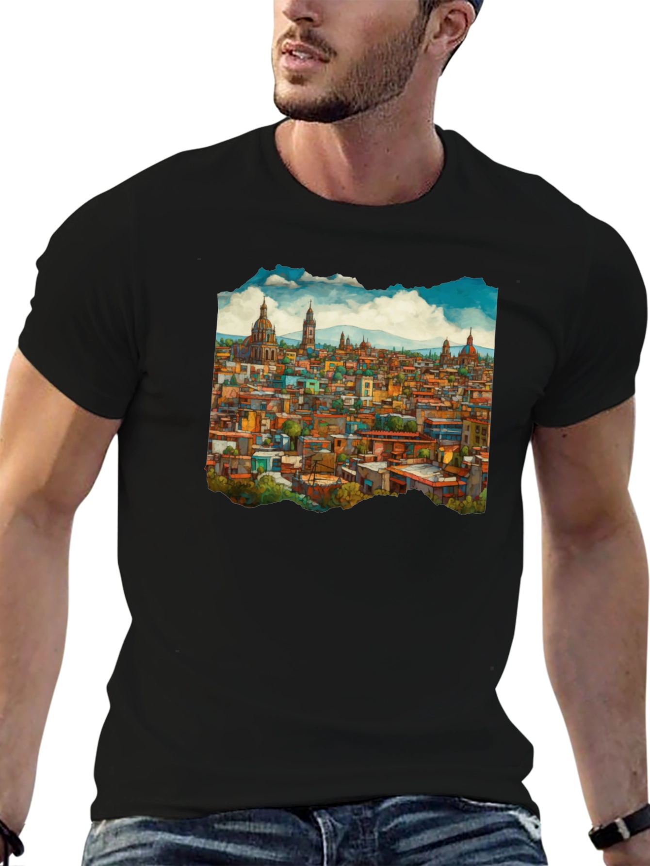 Cityscape Graphic Tee - Urban Style