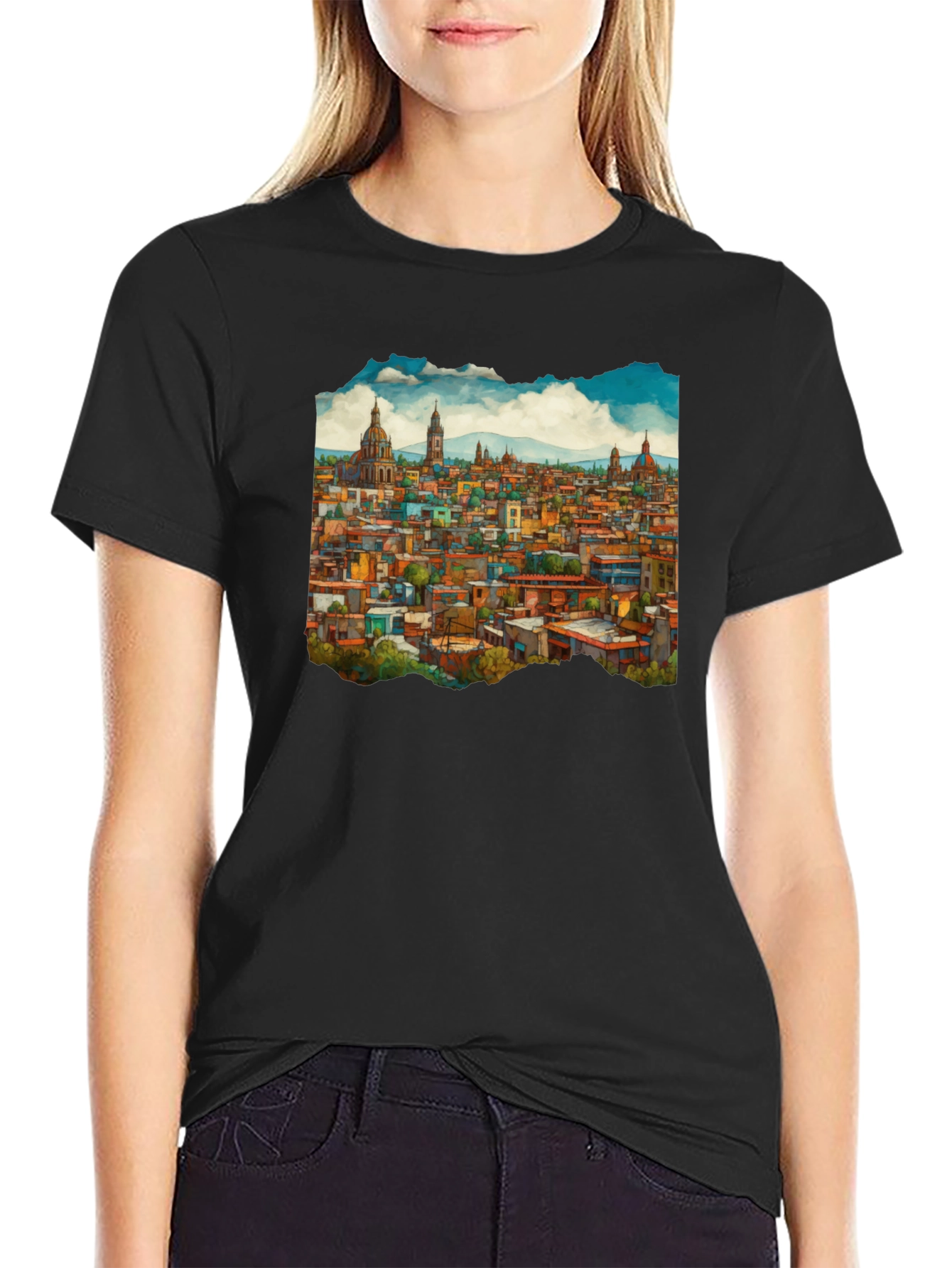 Cityscape Graphic Tee - Urban Style