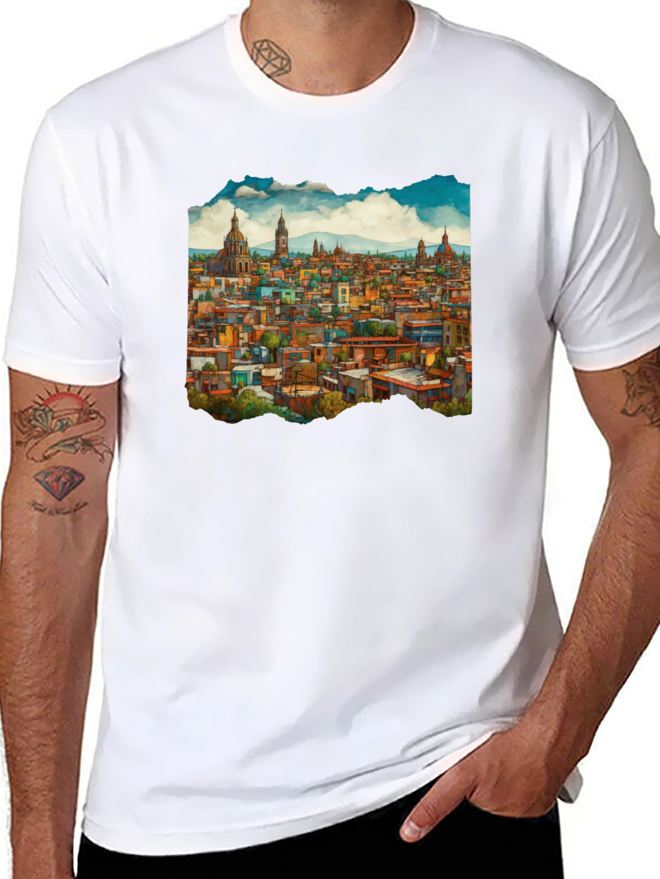Cityscape Graphic Tee - Urban Style