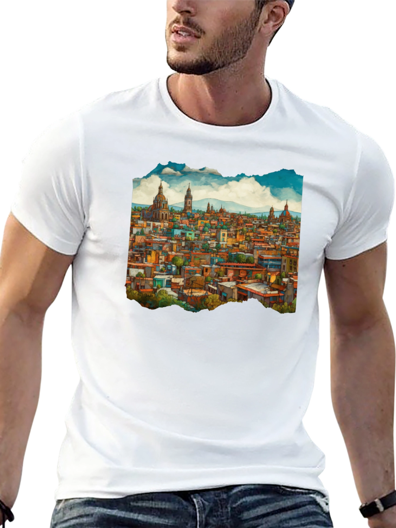 Cityscape Graphic Tee - Urban Style