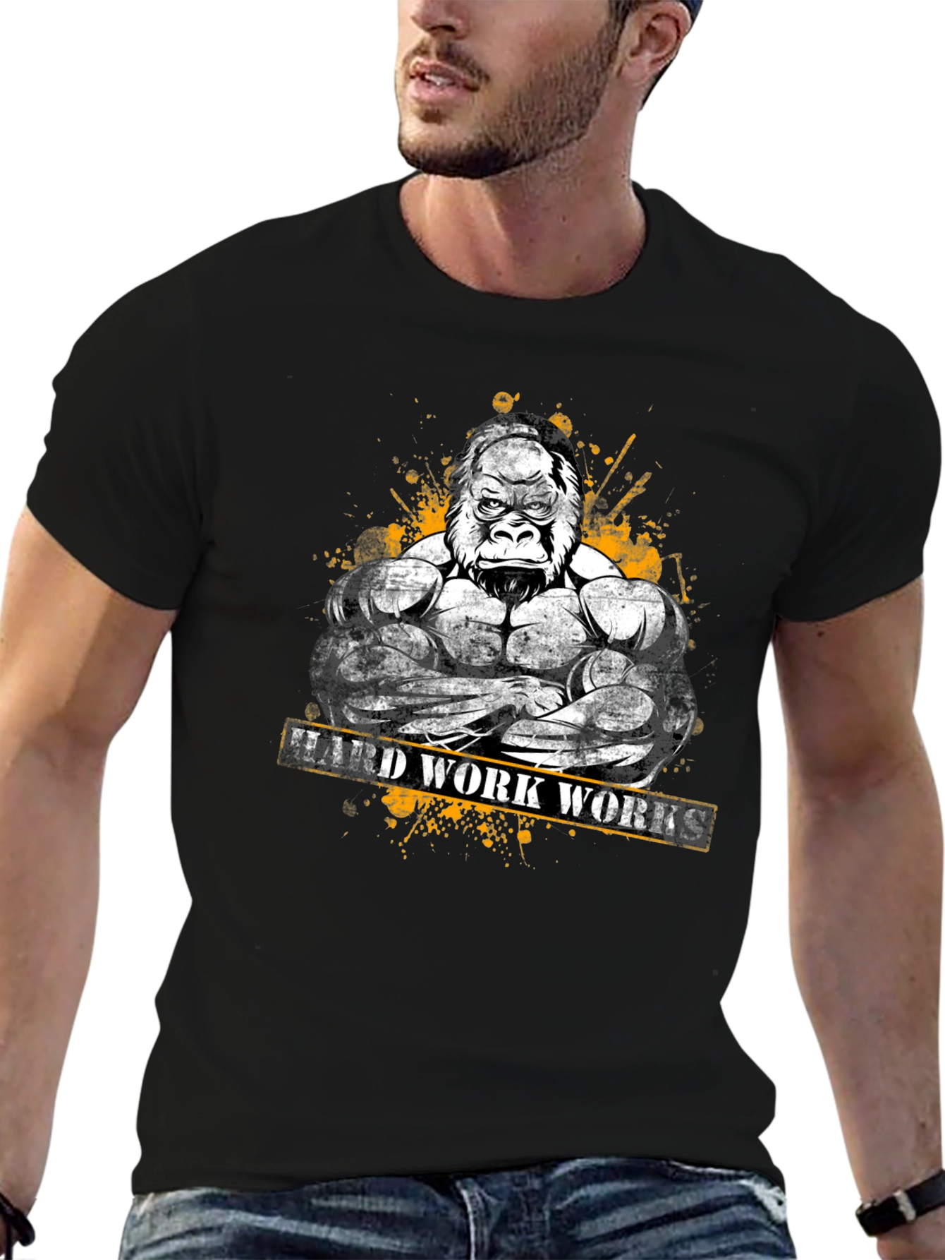 Hard Work Works Gorilla Gym T-Shirt