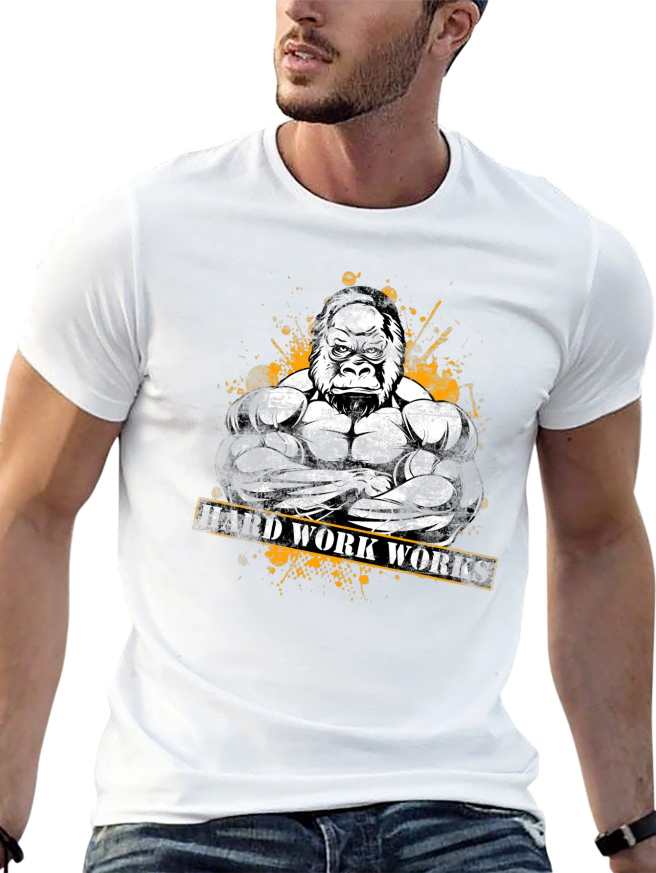 Hard Work Works Gorilla Gym T-Shirt