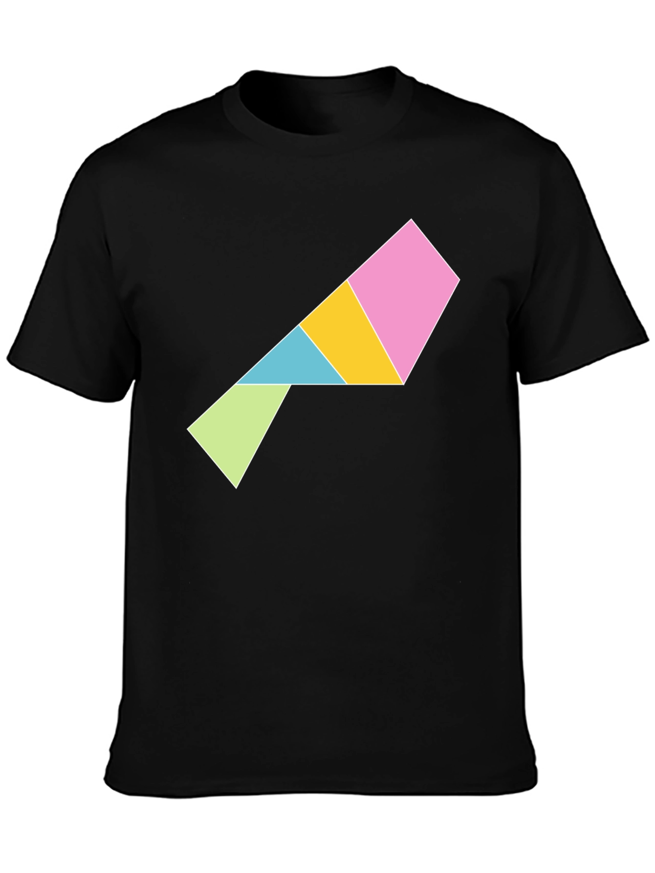 Geometric Puzzle Piece T-Shirt - Modern Art Tee