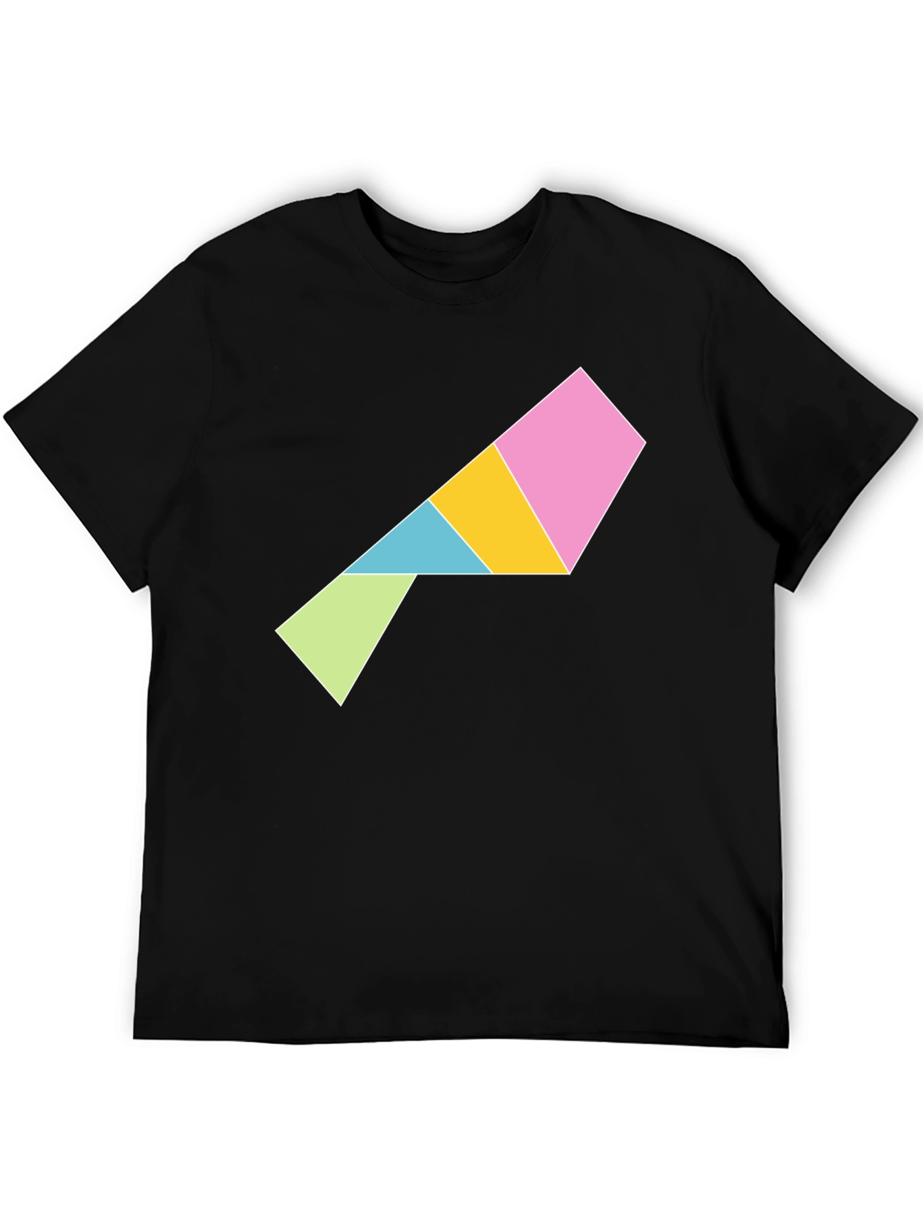 Geometric Puzzle Piece T-Shirt - Modern Art Tee