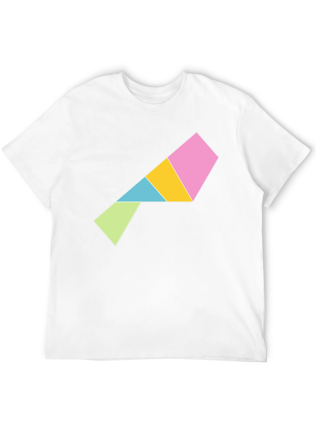 Geometric Puzzle Piece T-Shirt - Modern Art Tee