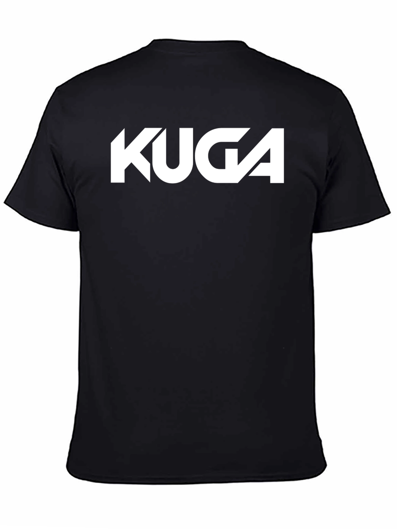 Kuga Graphic Tee - Black Cotton Blend T-Shirt