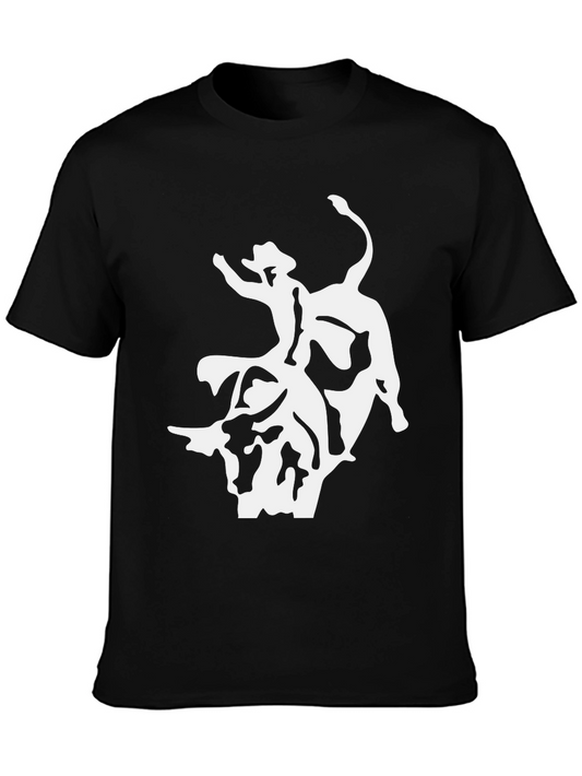 Rodeo Bull Rider Graphic Tee - Cowboy T-Shirt