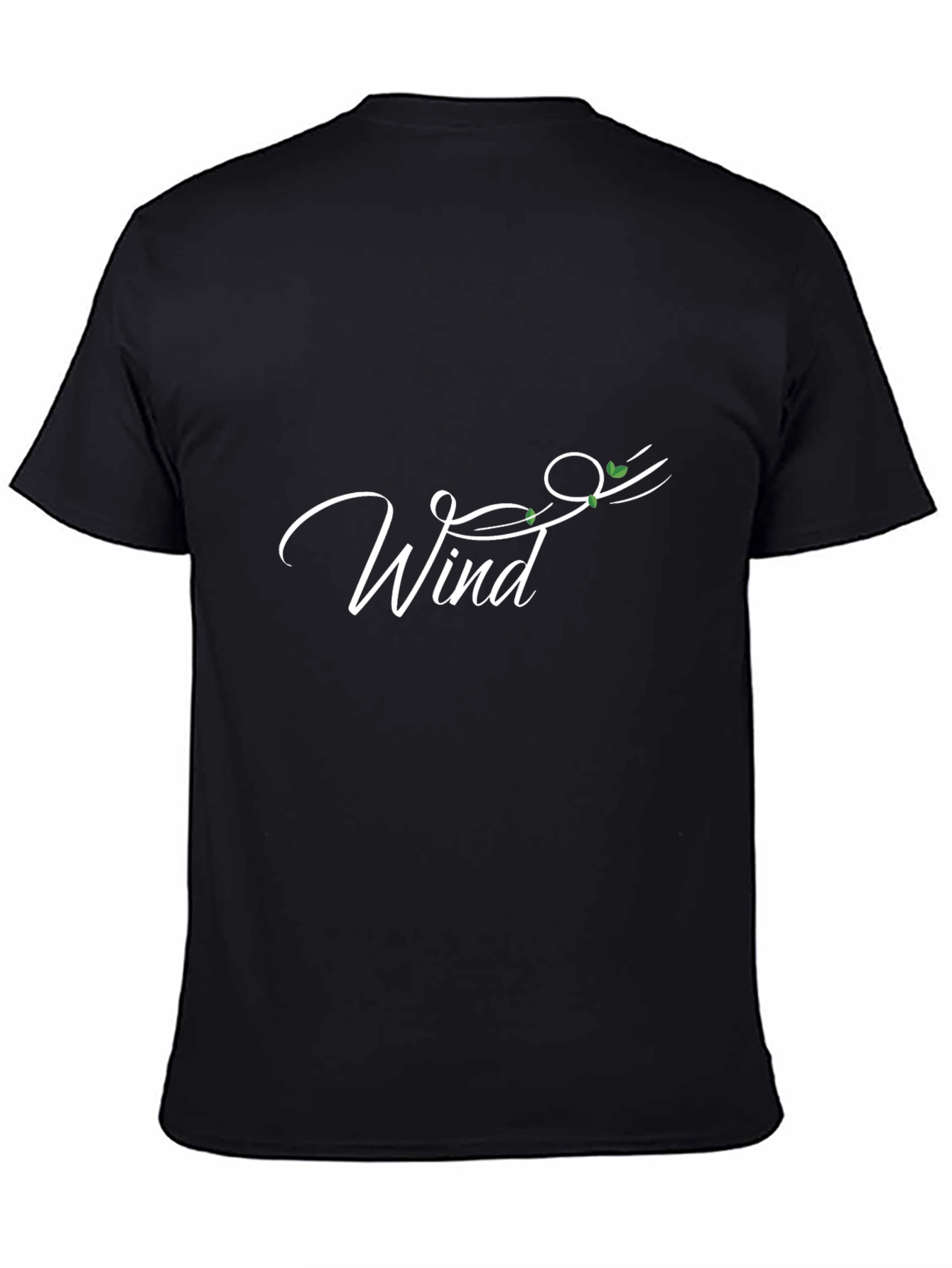 Wind Design Black T-Shirt