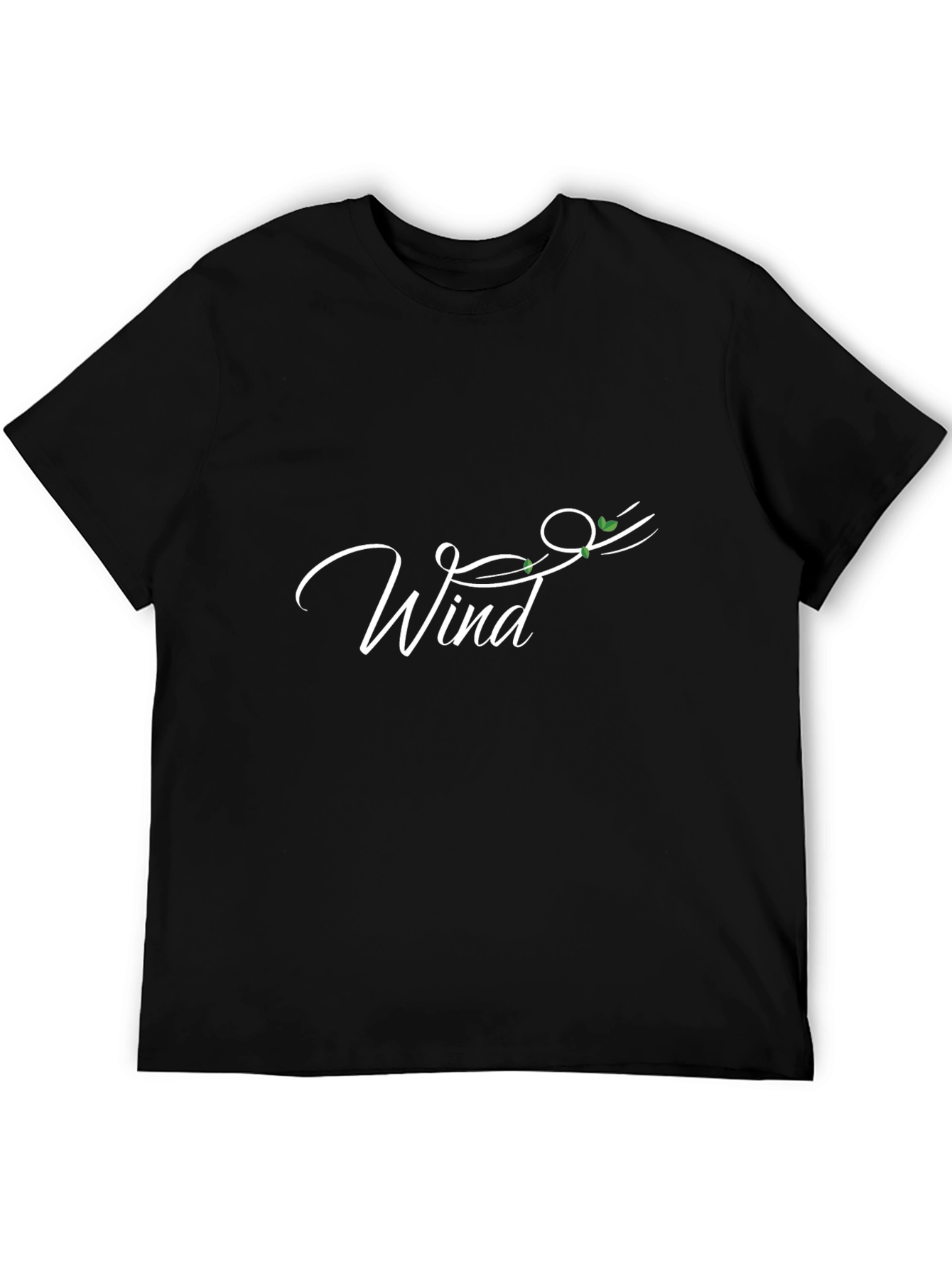 Wind Design Black T-Shirt