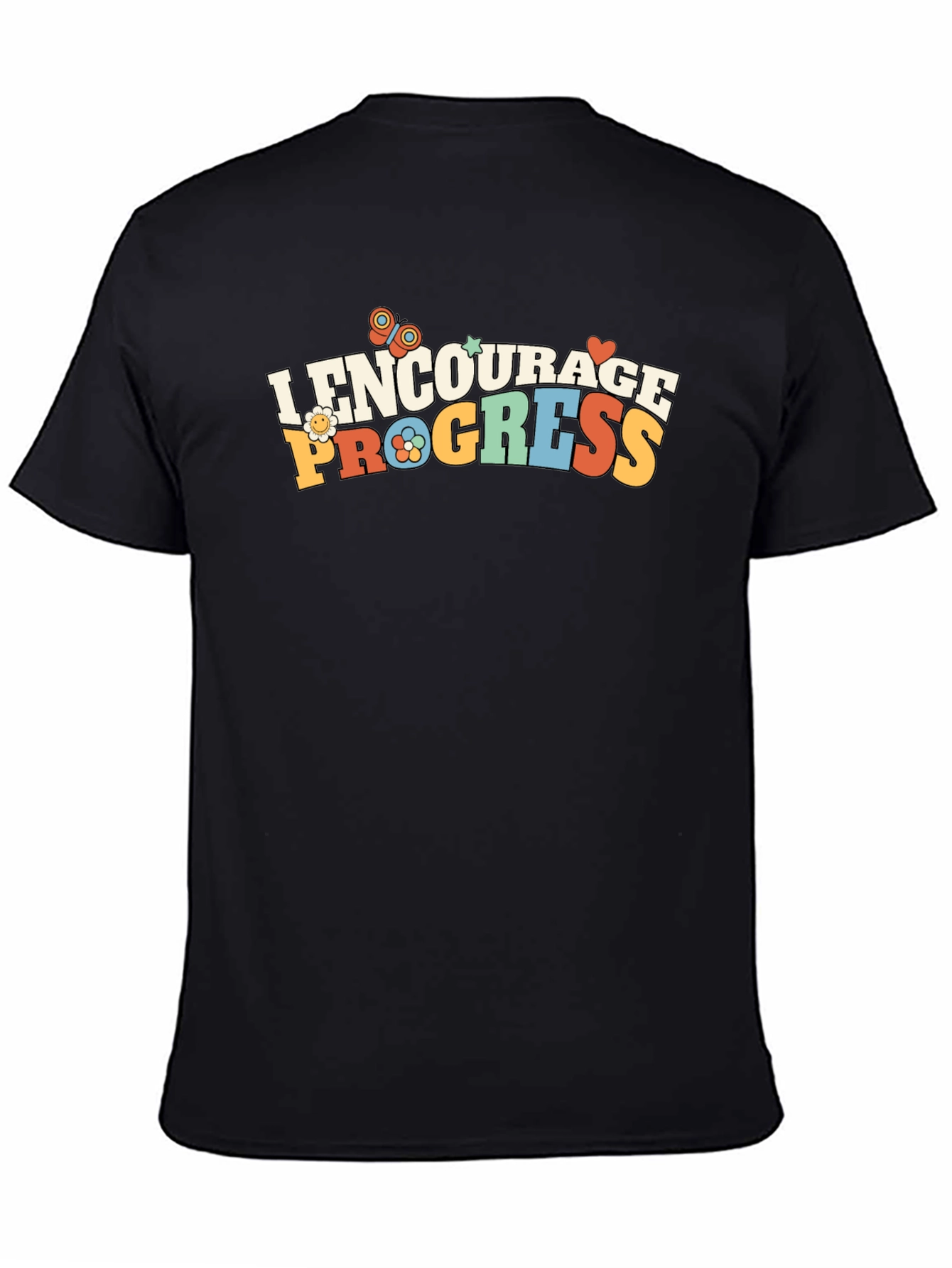 Encourage Progress T-Shirt - Retro Design
