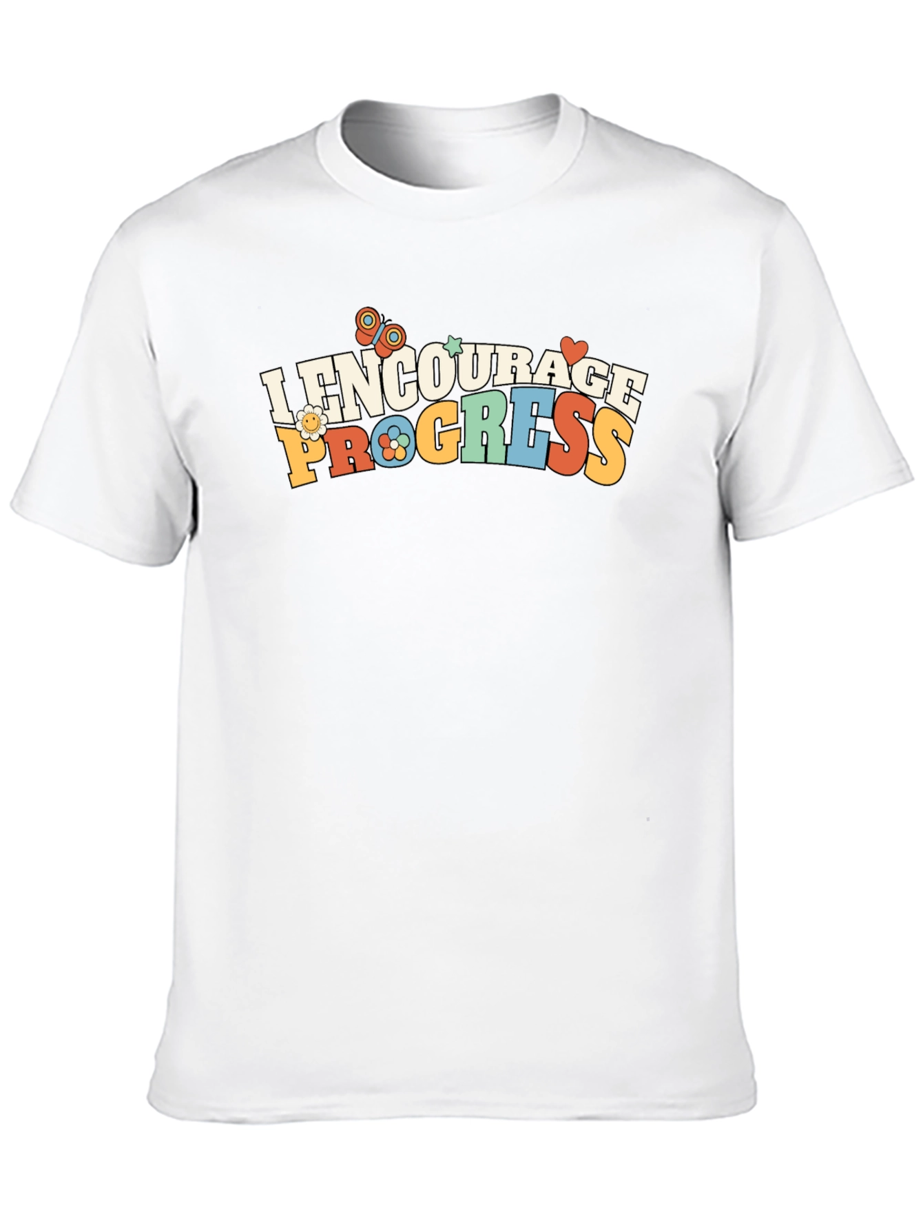 Encourage Progress T-Shirt - Retro Design