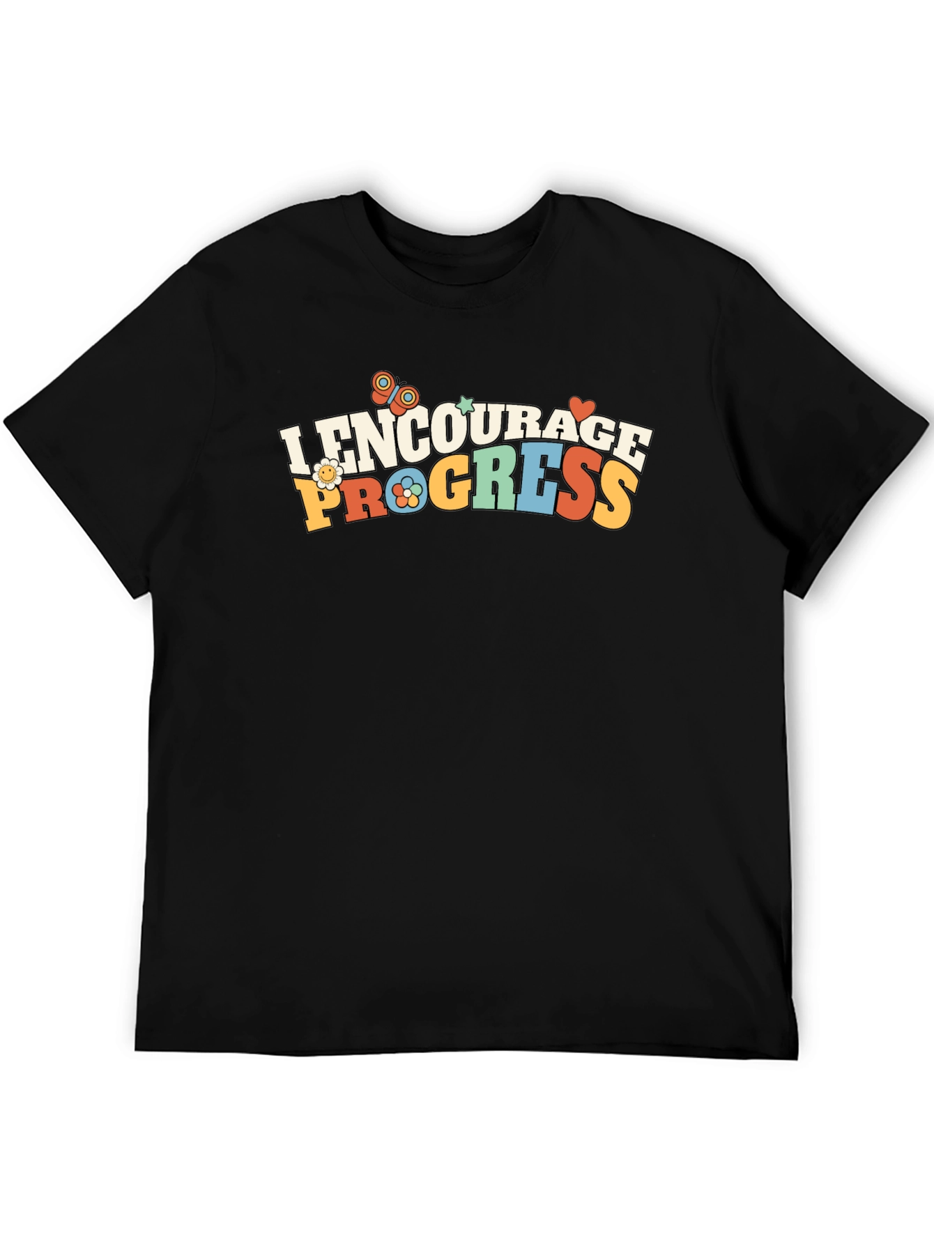 Encourage Progress T-Shirt - Retro Design