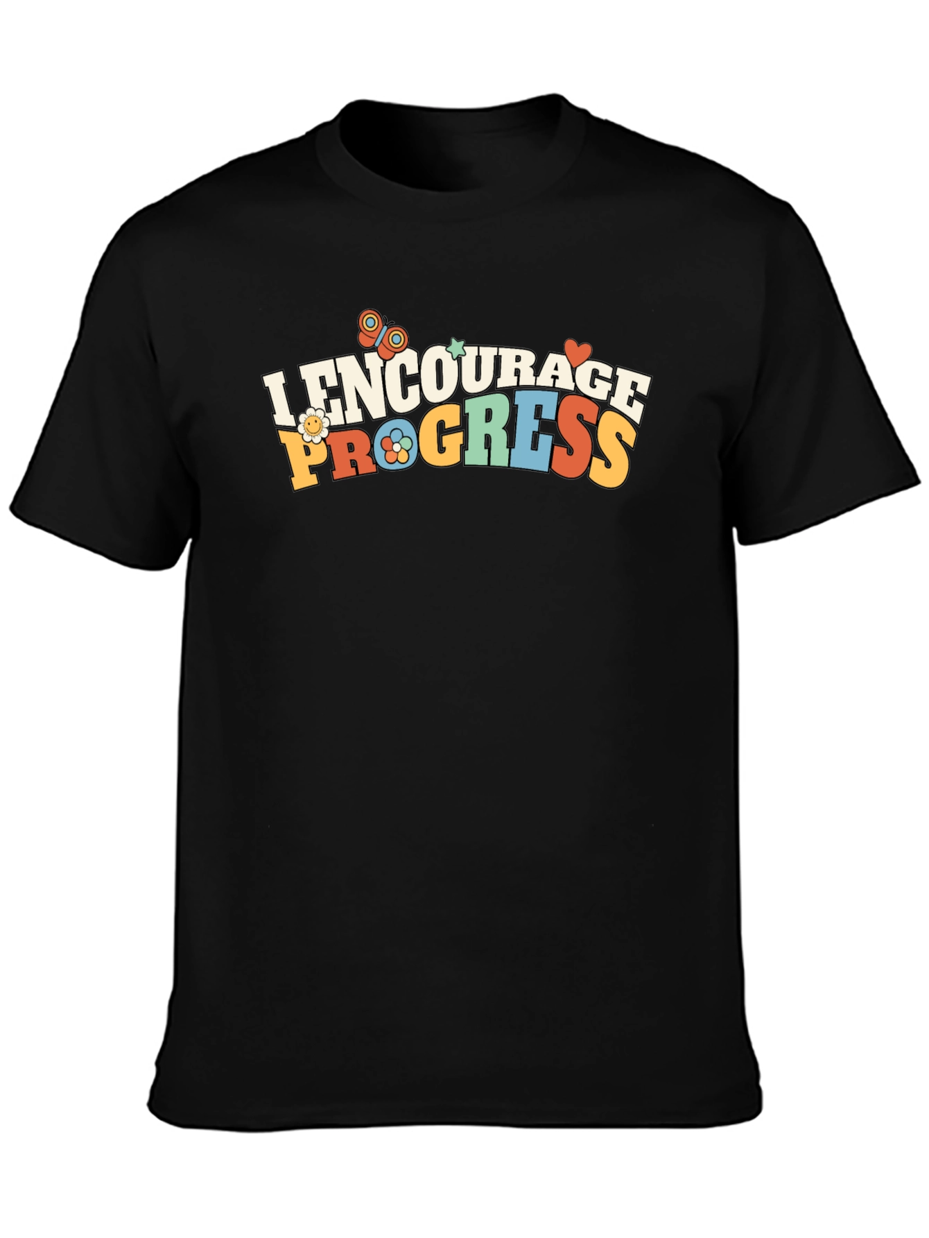 Encourage Progress T-Shirt - Retro Design
