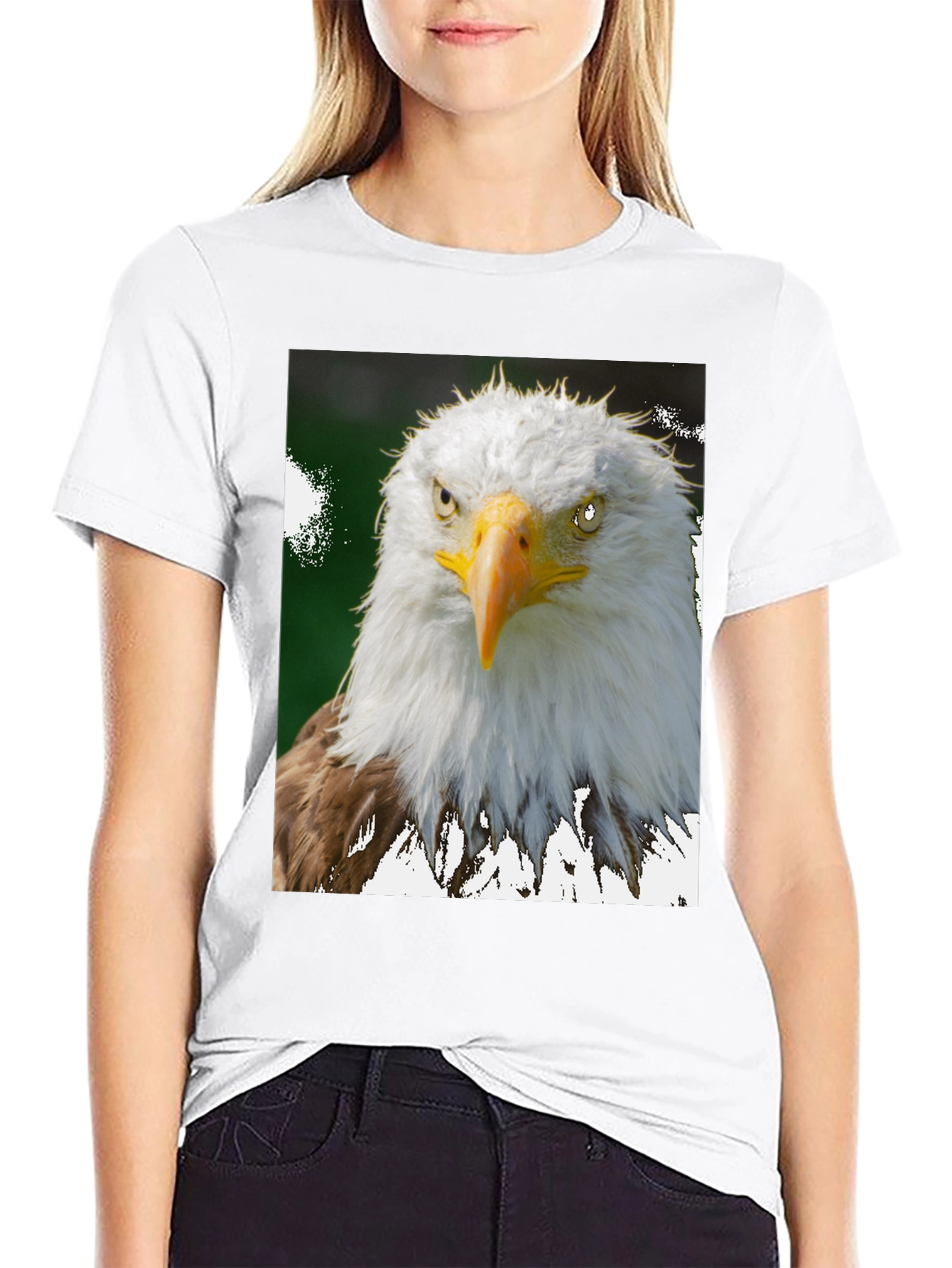 Eagle Graphic Tee - Patriotic Bird Print