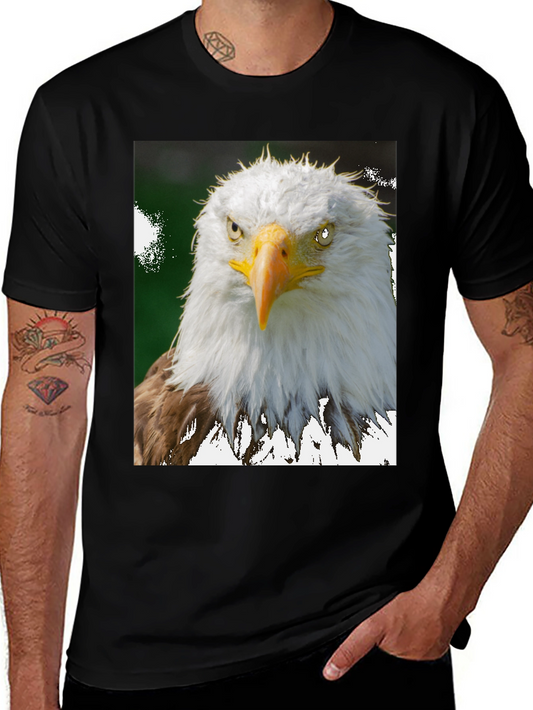 Eagle Graphic Tee - Patriotic Bird Print
