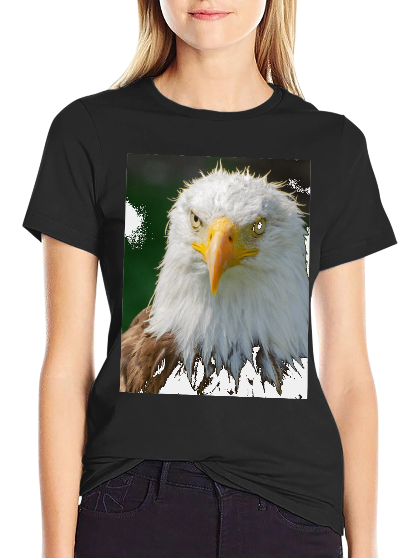 Eagle Graphic Tee - Patriotic Bird Print