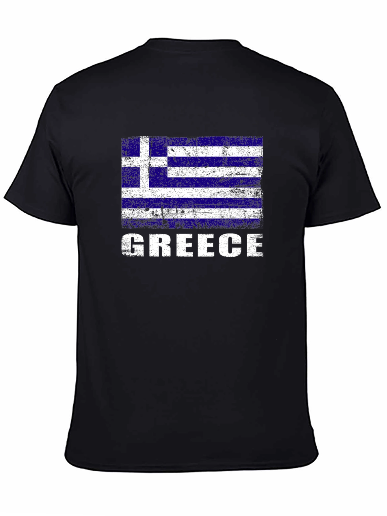 Greece Flag T-Shirt - Distressed Graphic Tee