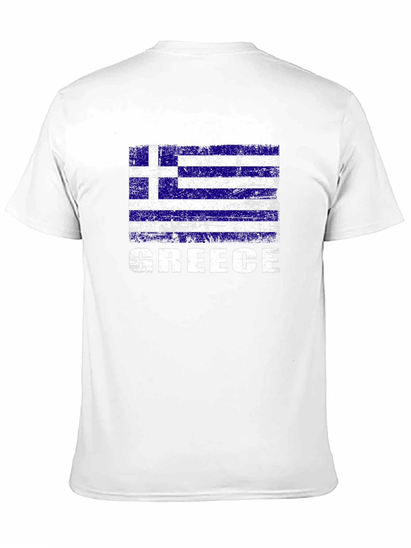 Greece Flag T-Shirt - Distressed Graphic Tee