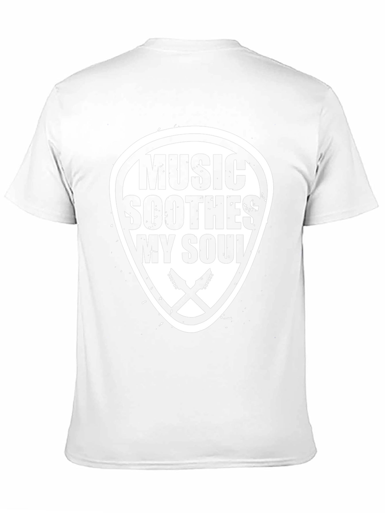 Music Soothes My Soul Black Graphic T-Shirt