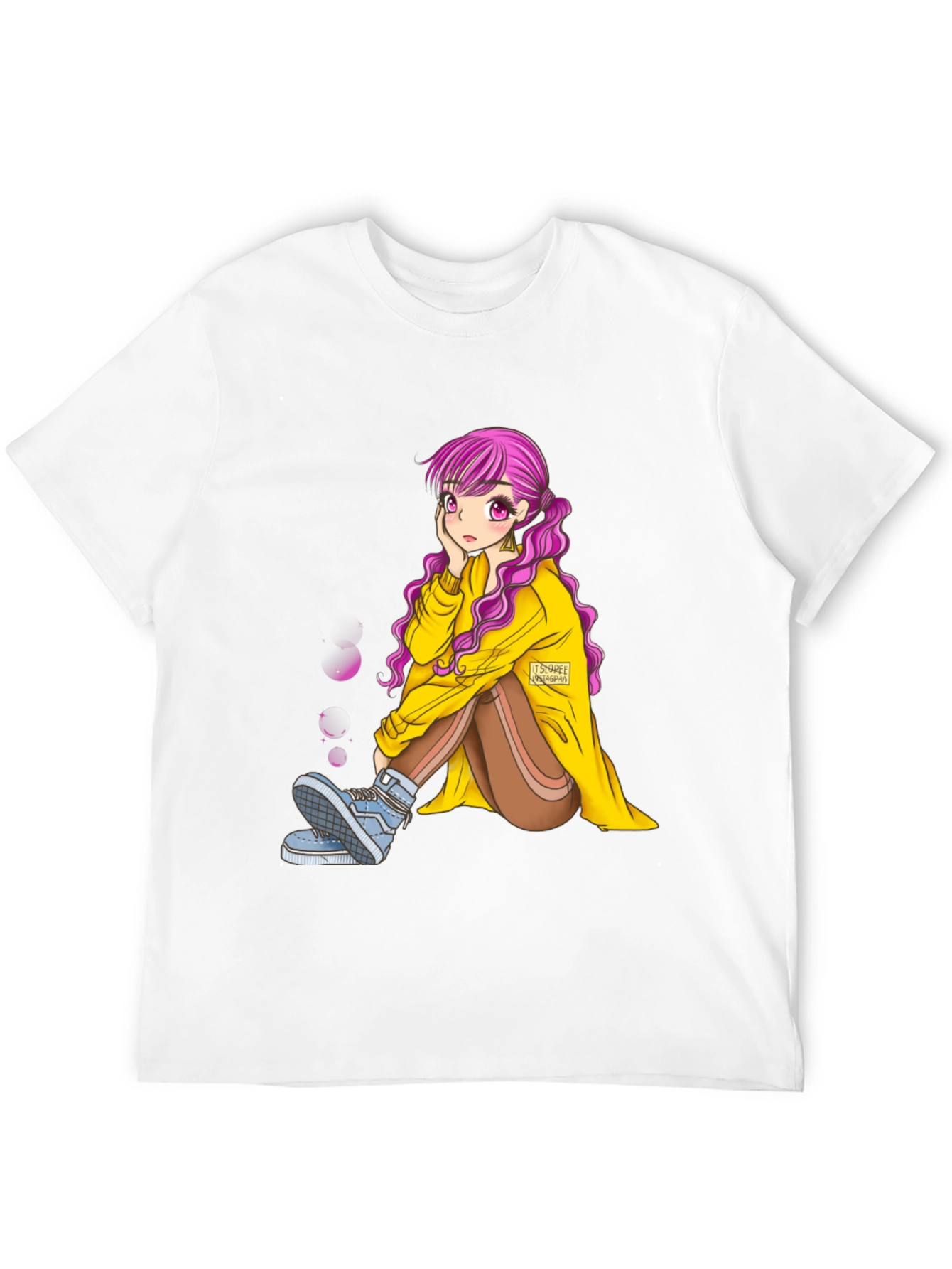 Anime Girl Graphic Tee - Unique Fashion Statement