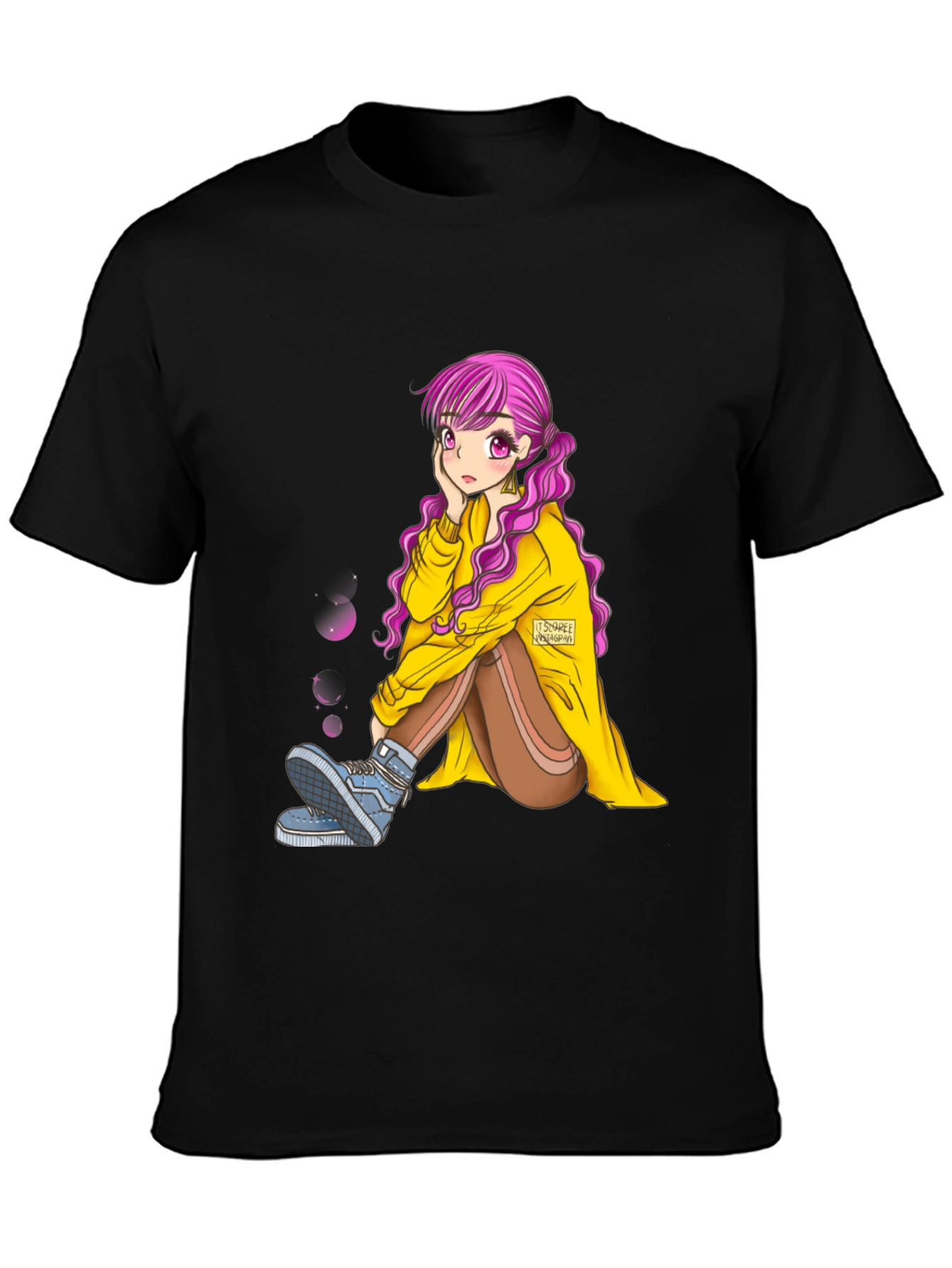 Anime Girl Graphic Tee - Unique Fashion Statement