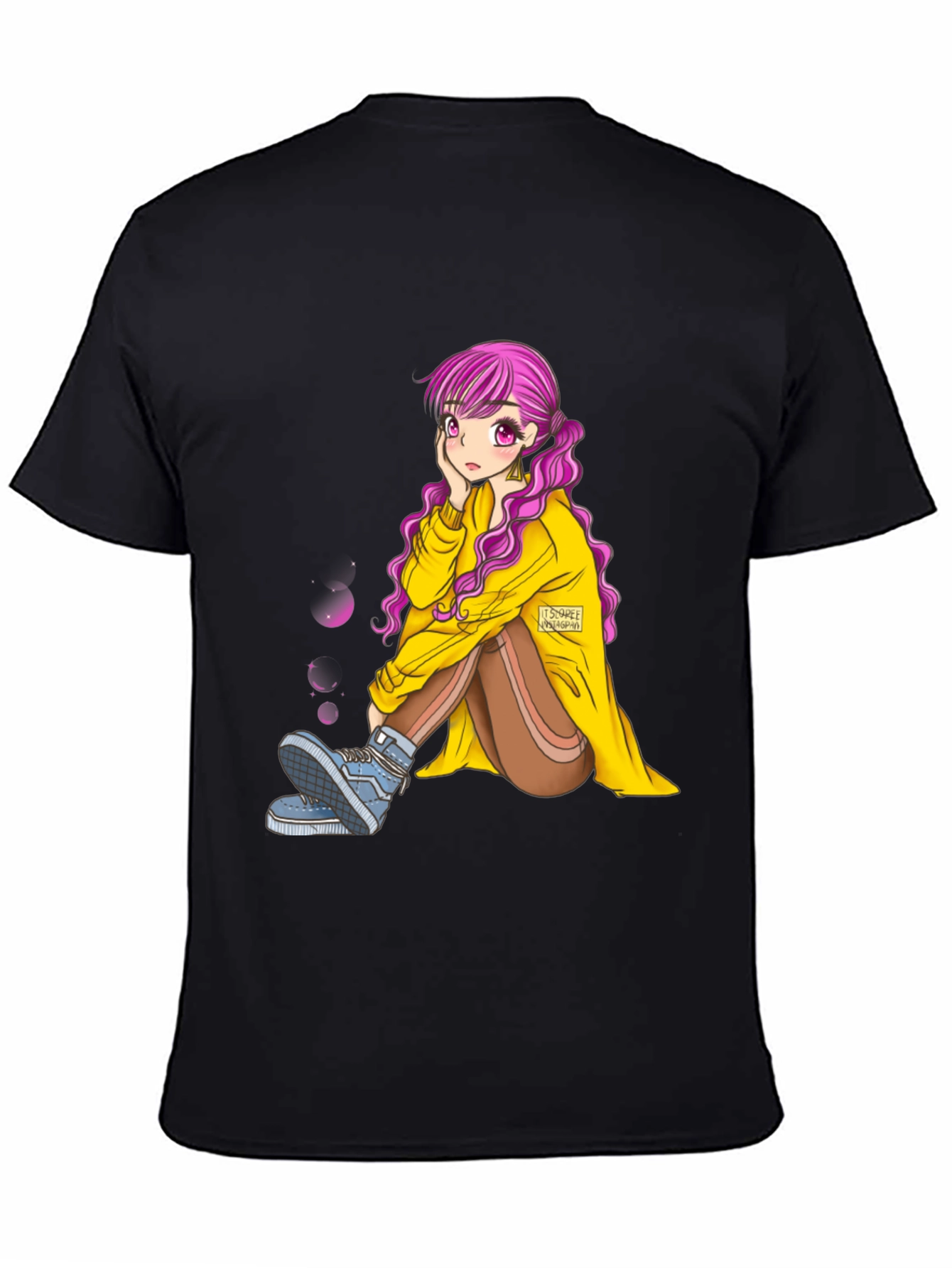 Anime Girl Graphic Tee - Unique Fashion Statement