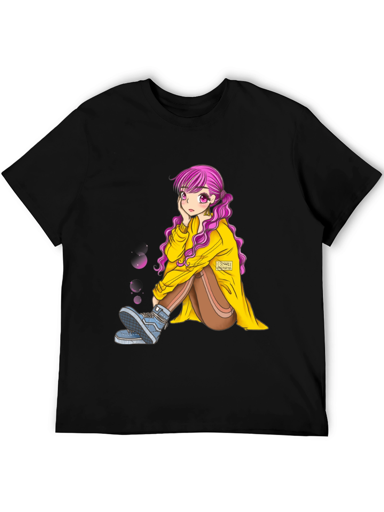 Anime Girl Graphic Tee - Unique Fashion Statement