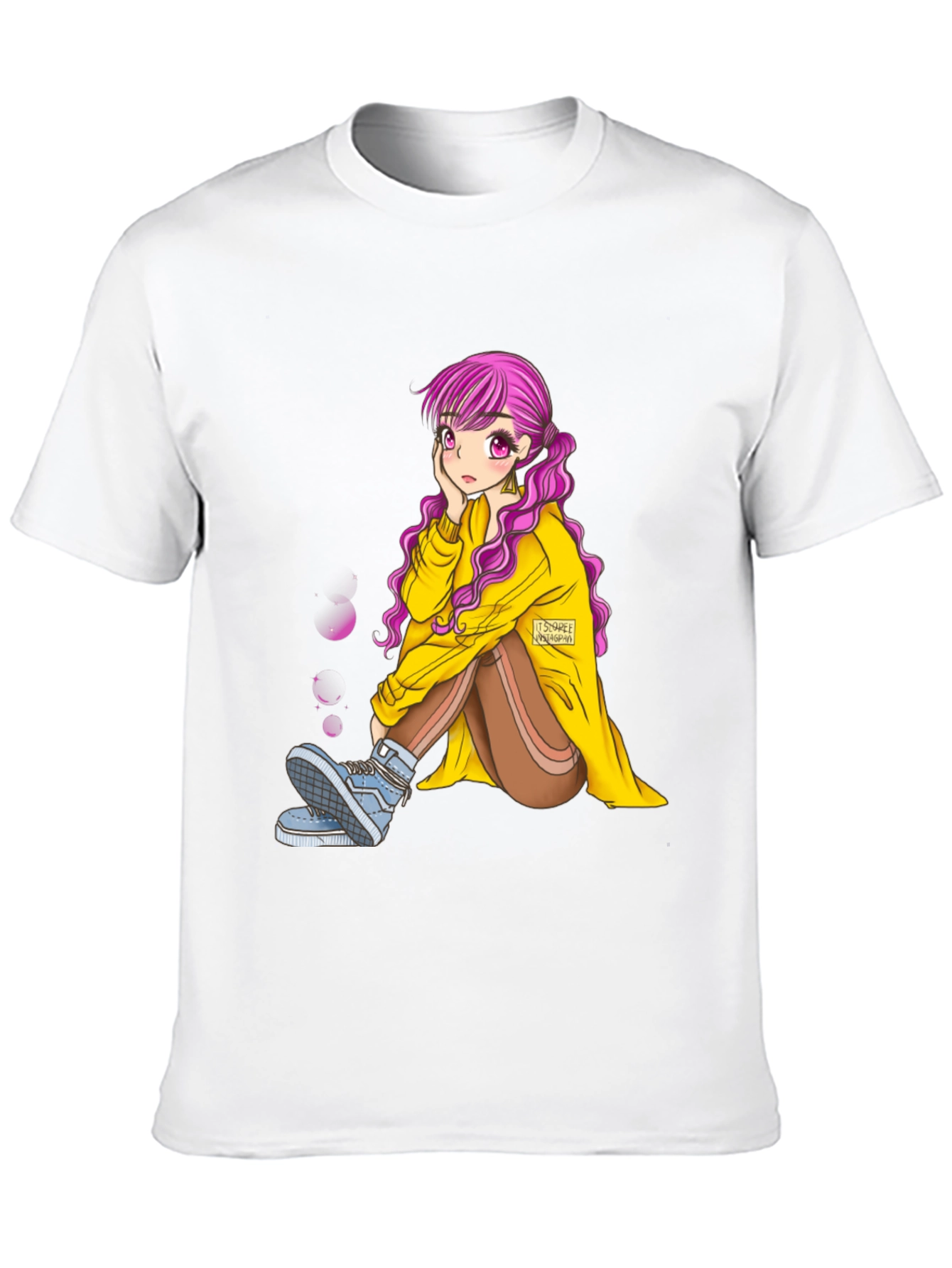 Anime Girl Graphic Tee - Unique Fashion Statement