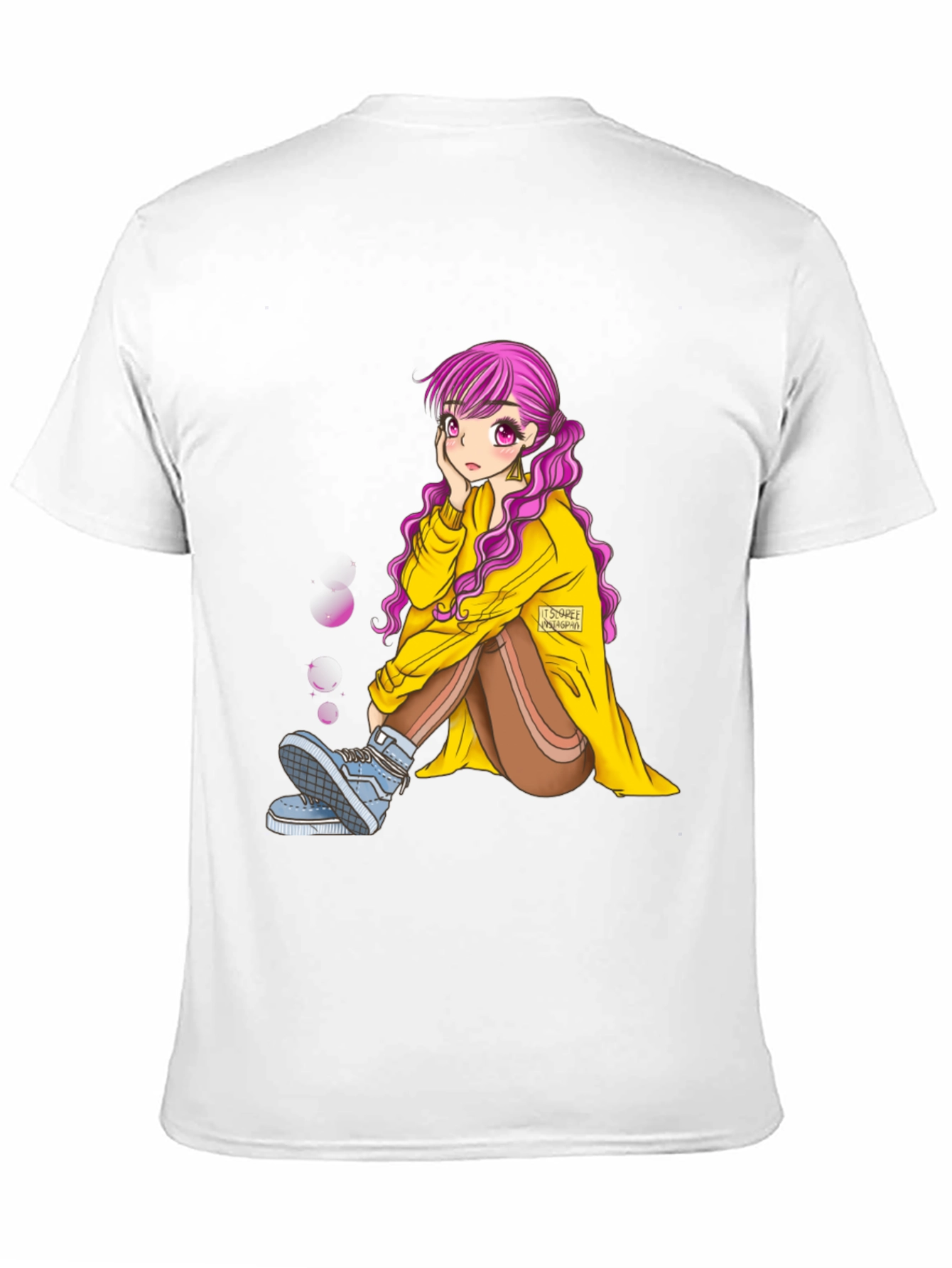 Anime Girl Graphic Tee - Unique Fashion Statement