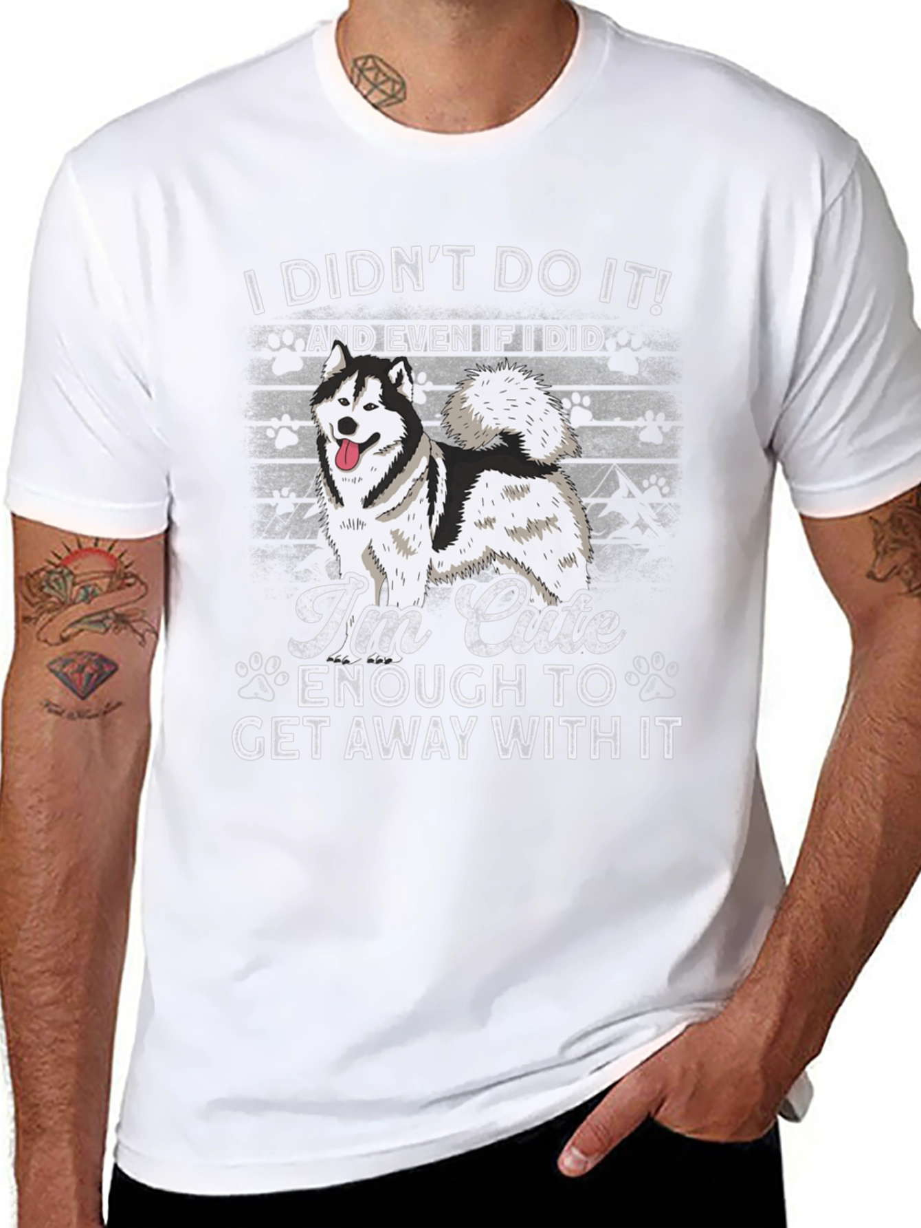 Cute Dog T-Shirt - I Didnt Do It!