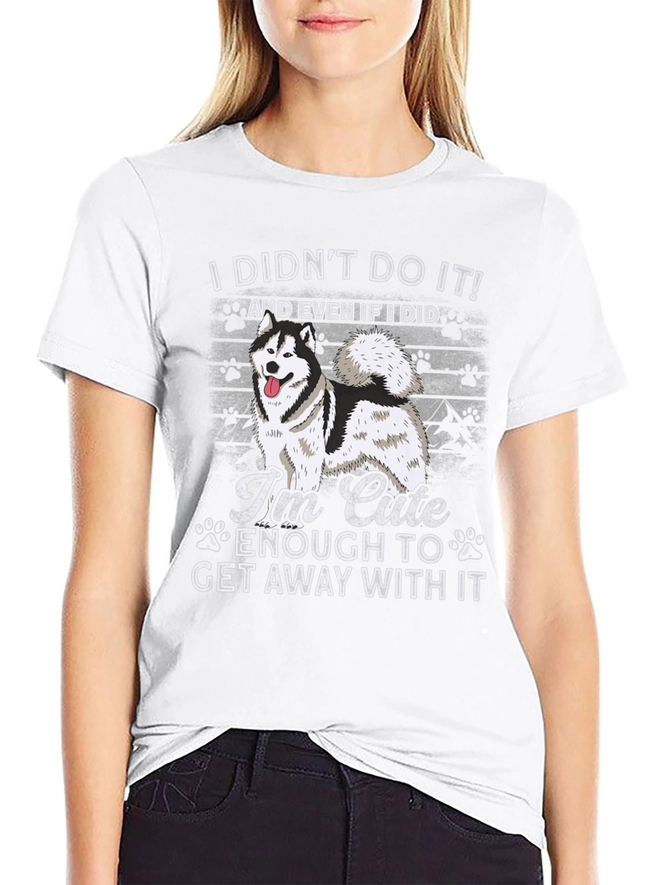 Cute Dog T-Shirt - I Didnt Do It!