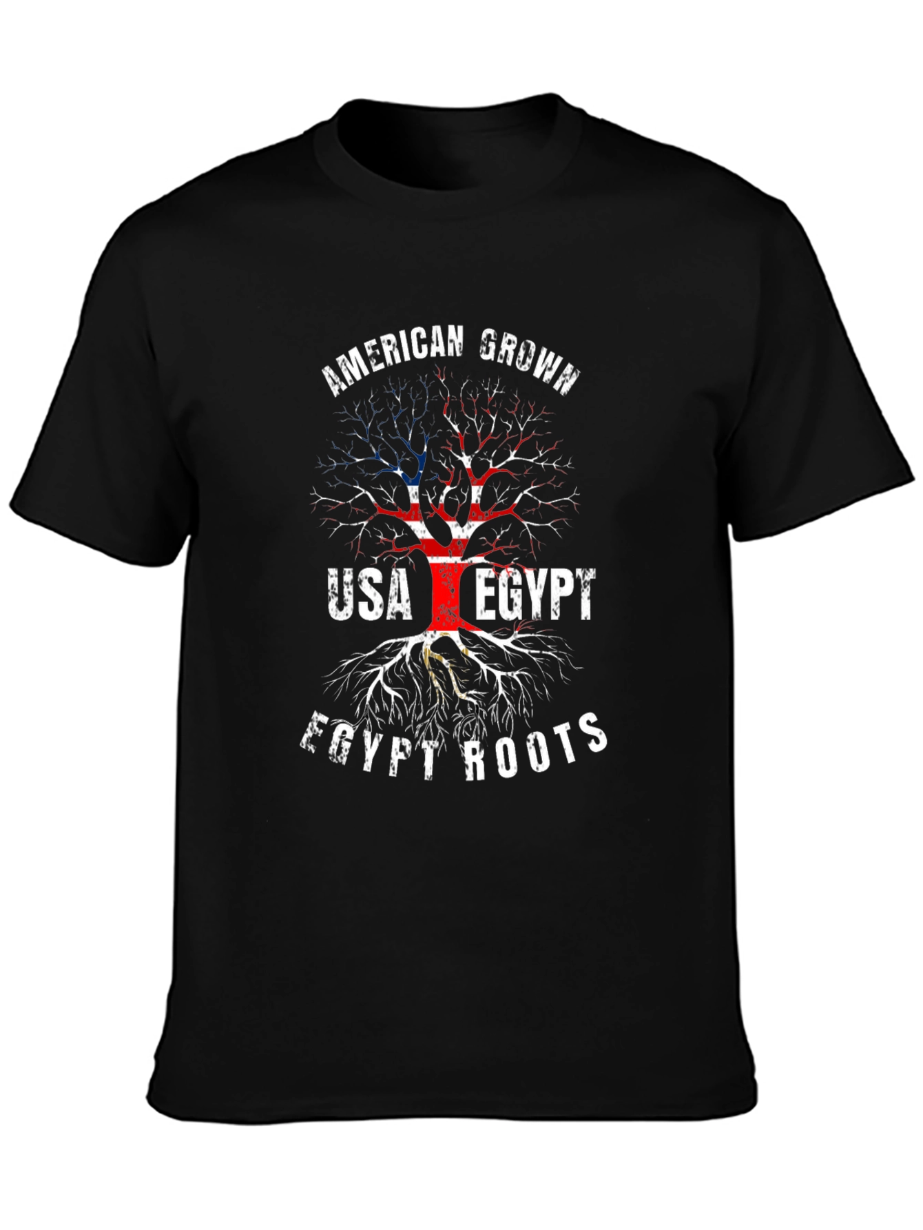 American Grown Egypt Roots Graphic T-Shirt