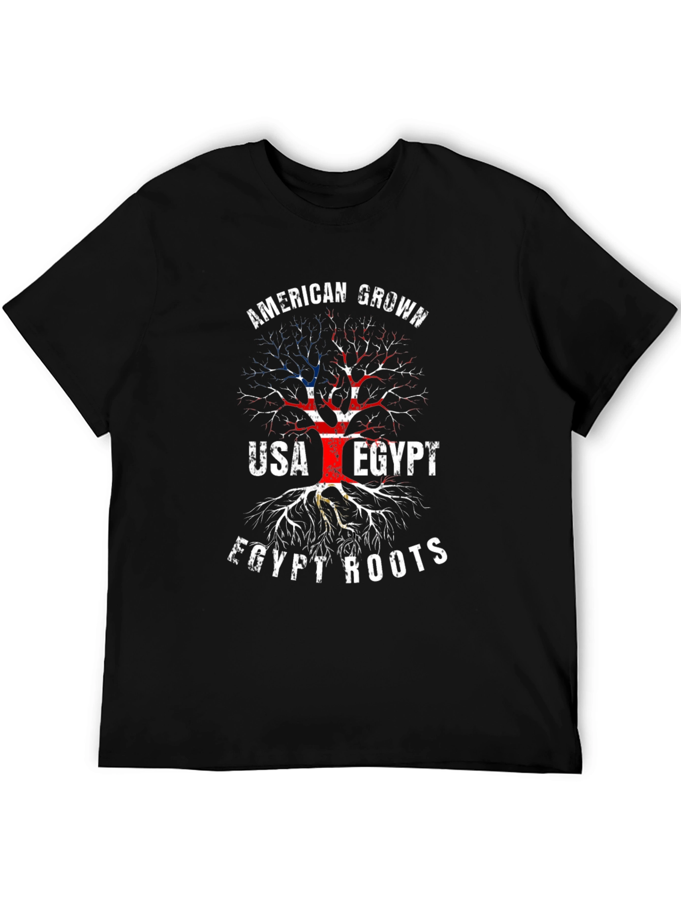 American Grown Egypt Roots Graphic T-Shirt