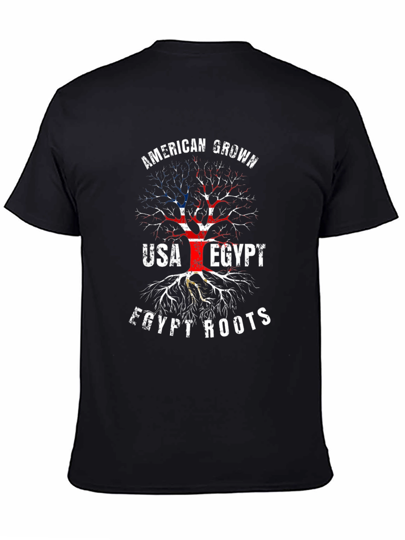 American Grown Egypt Roots Graphic T-Shirt