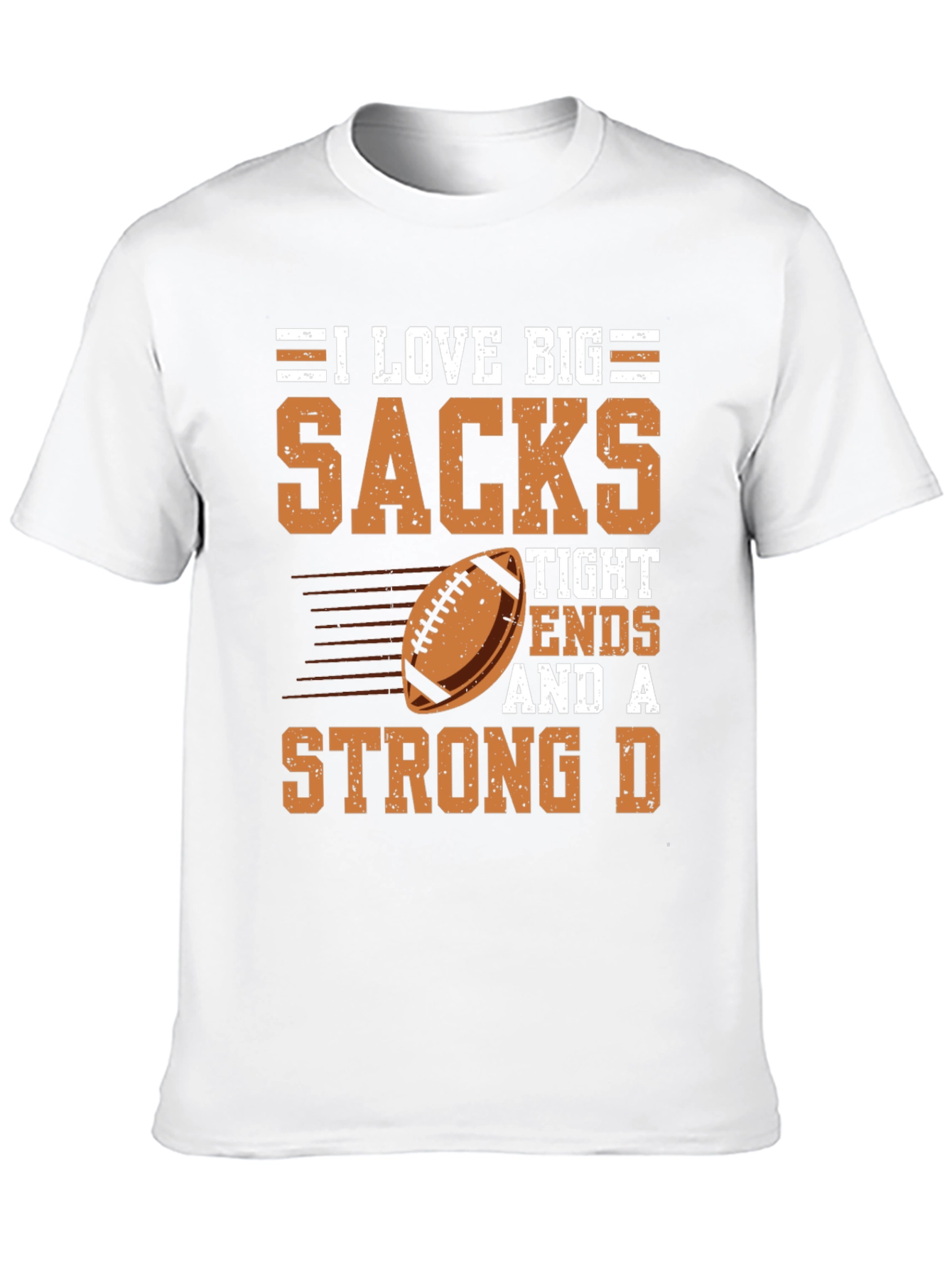 I Love Big Sacks Football Graphic T-Shirt