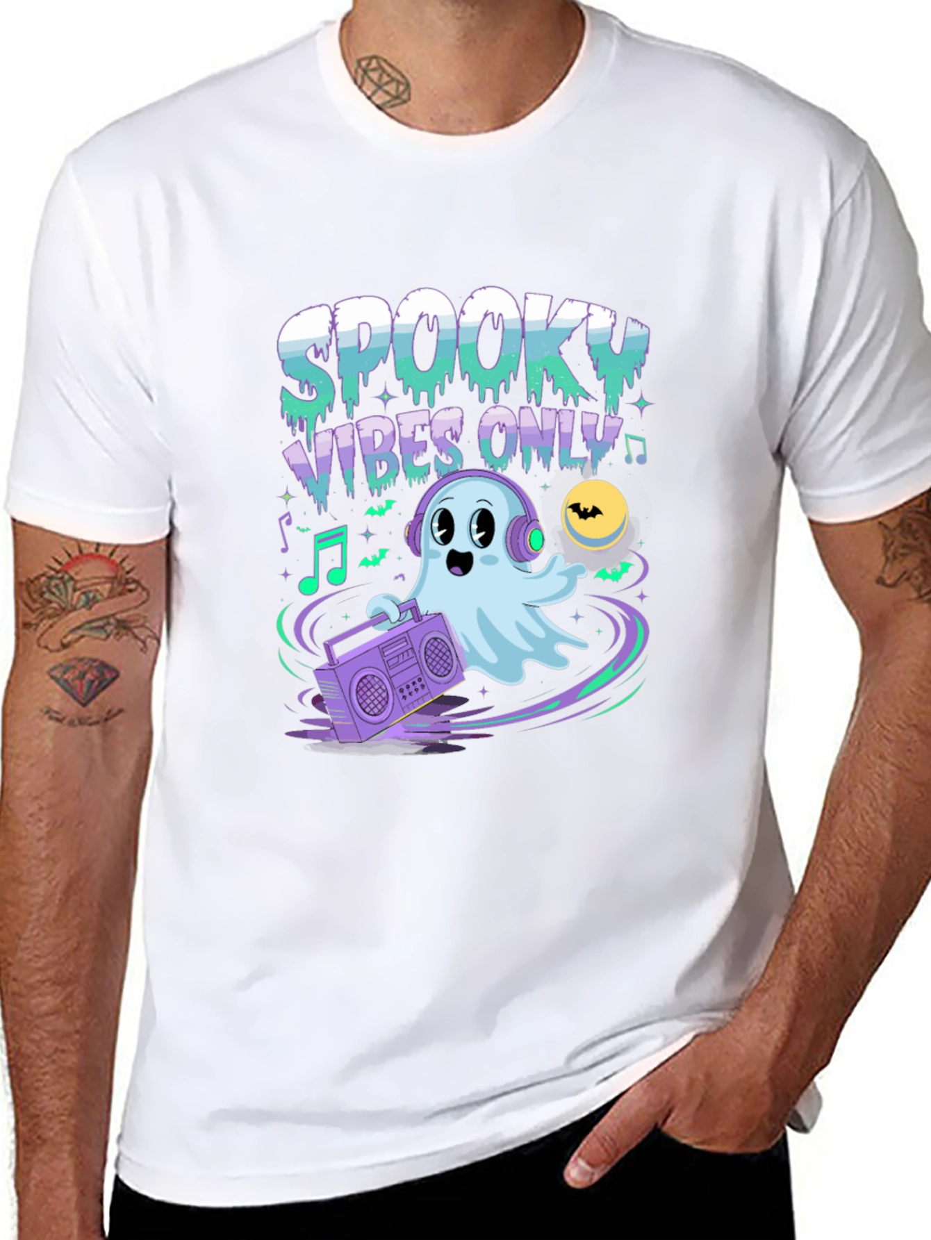 Spooky Vibes Only Halloween Graphic Tee