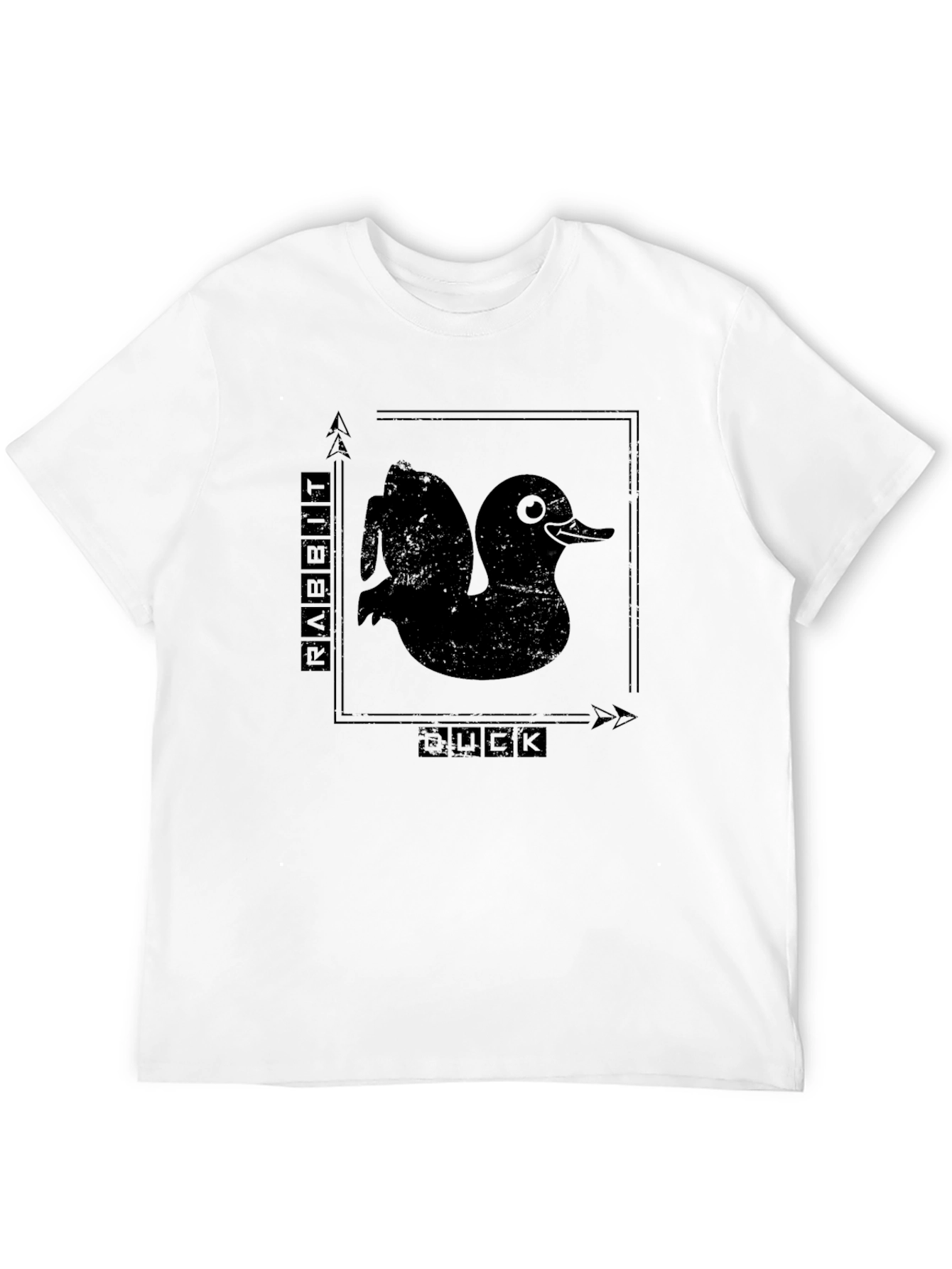 Rabbit Duck Illusion Graphic T-Shirt